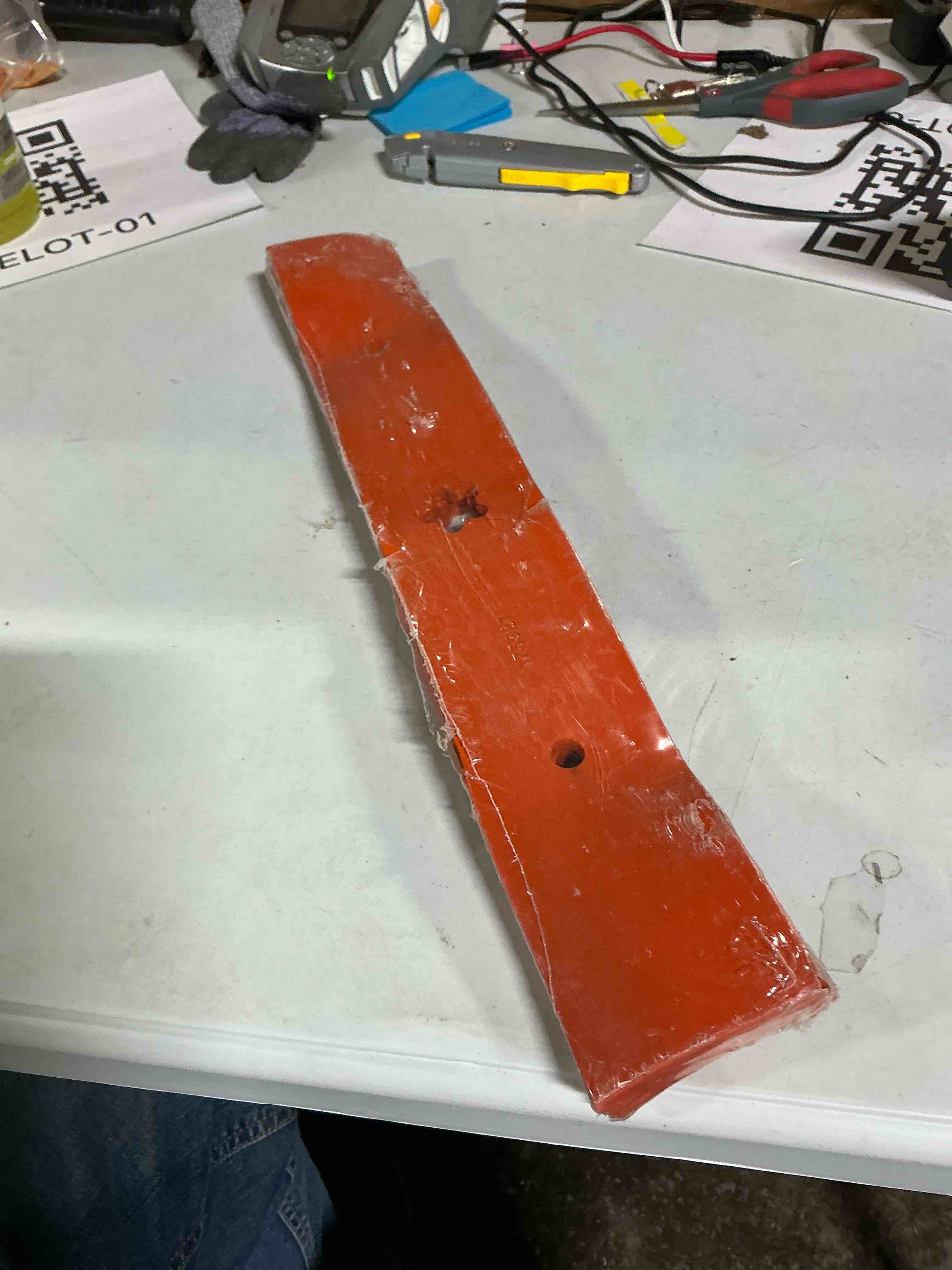 Condition photo showing Good Condition for Husqvarna 586117303 3-Piece 48 in. Mulching Lawn Mower Blades - Orange