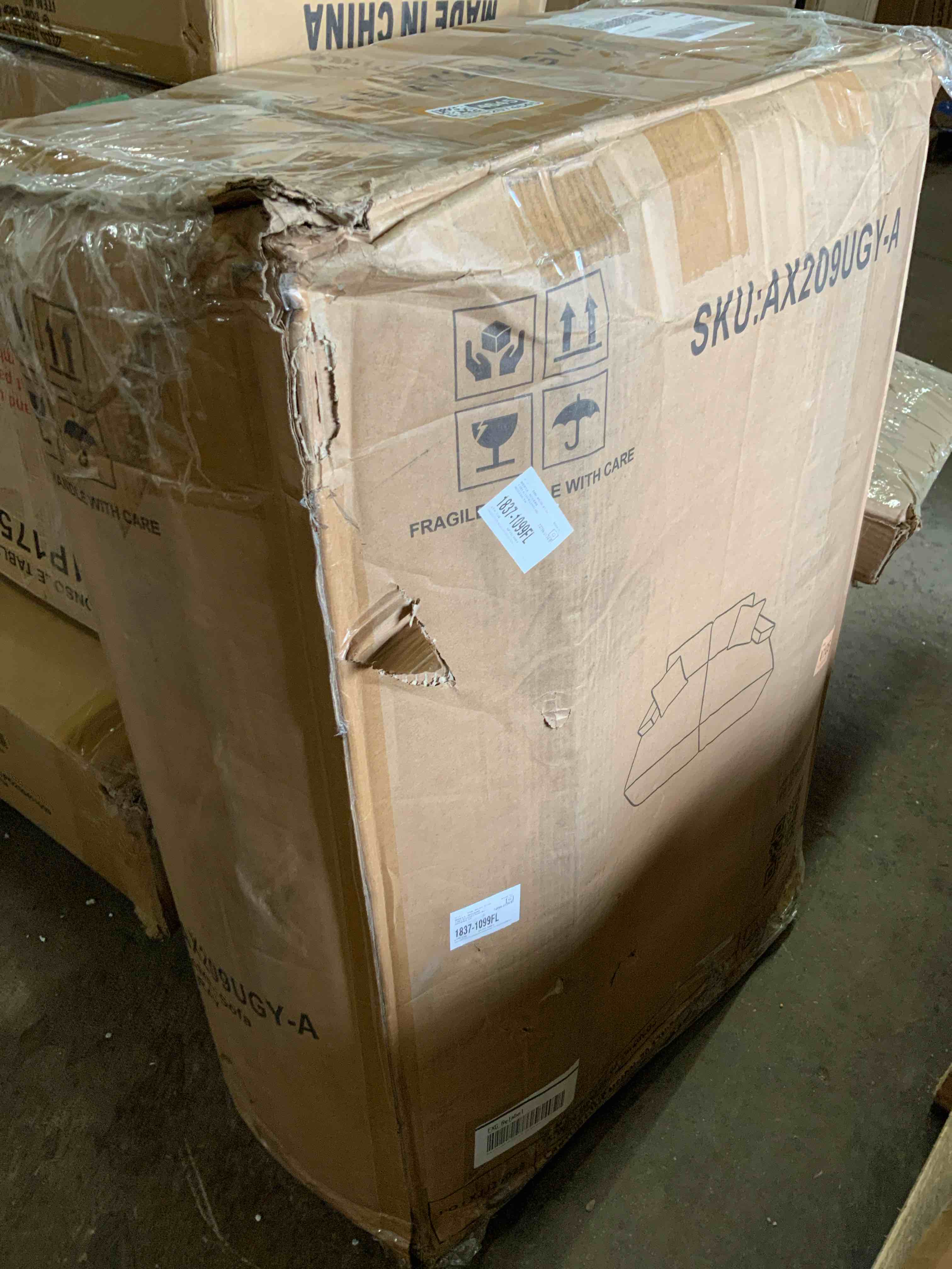 Condition photo showing Good Condition for 126.2" Modular Couch U-Shaped Cloud Comfort Sectional Sofa With Double Chasie