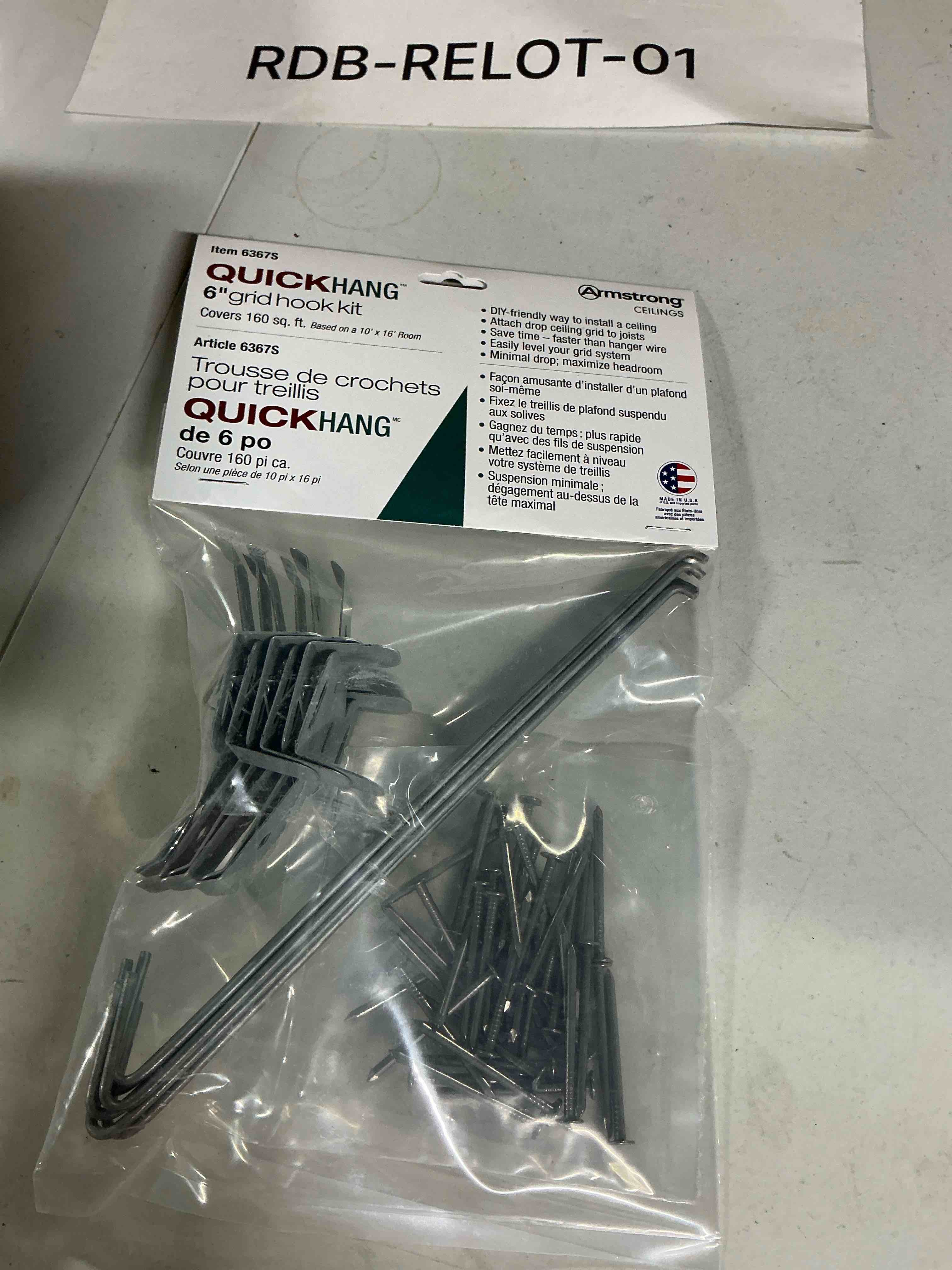Condition photo showing Good Condition for Quickhang 6in Grid Hook Kit 