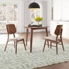 3-piece solid wood dining table & chair set 