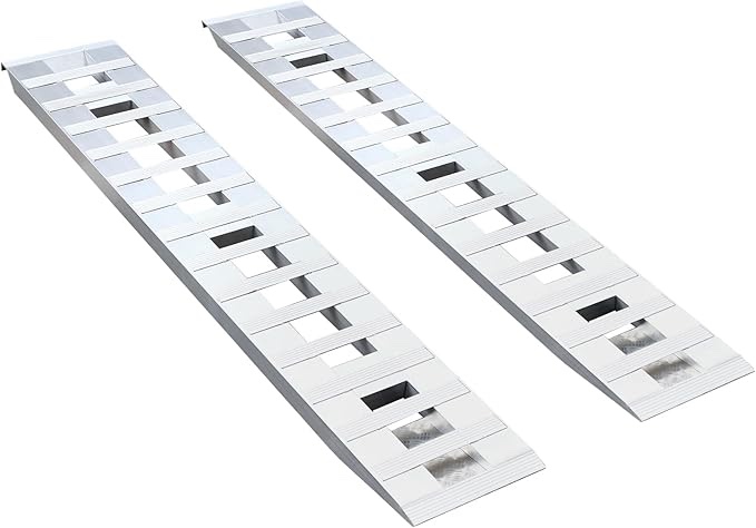labwork 84 inch x 14 inch aluminum ramps trailer ramps 1 pair hook ramp attachment end