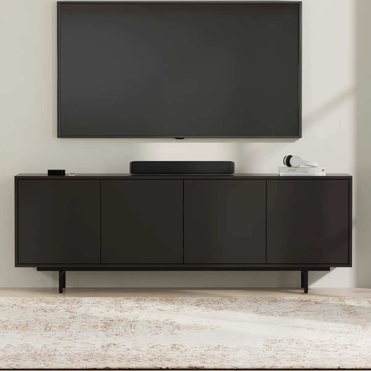 Cambridge 4 Door TV Stand for TVs up to 85"