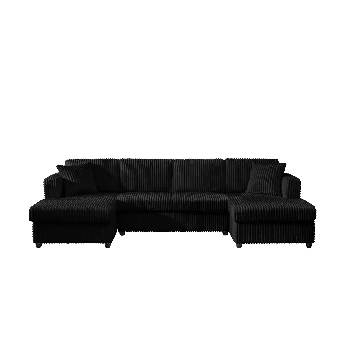 4 Seater Oversized  Modular Sectional Sofa, U Shaped Extra Large Corduroy With Double Chaises
