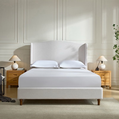 Kokoruda Tall 54" Headboard Upholstered Wingback Bed