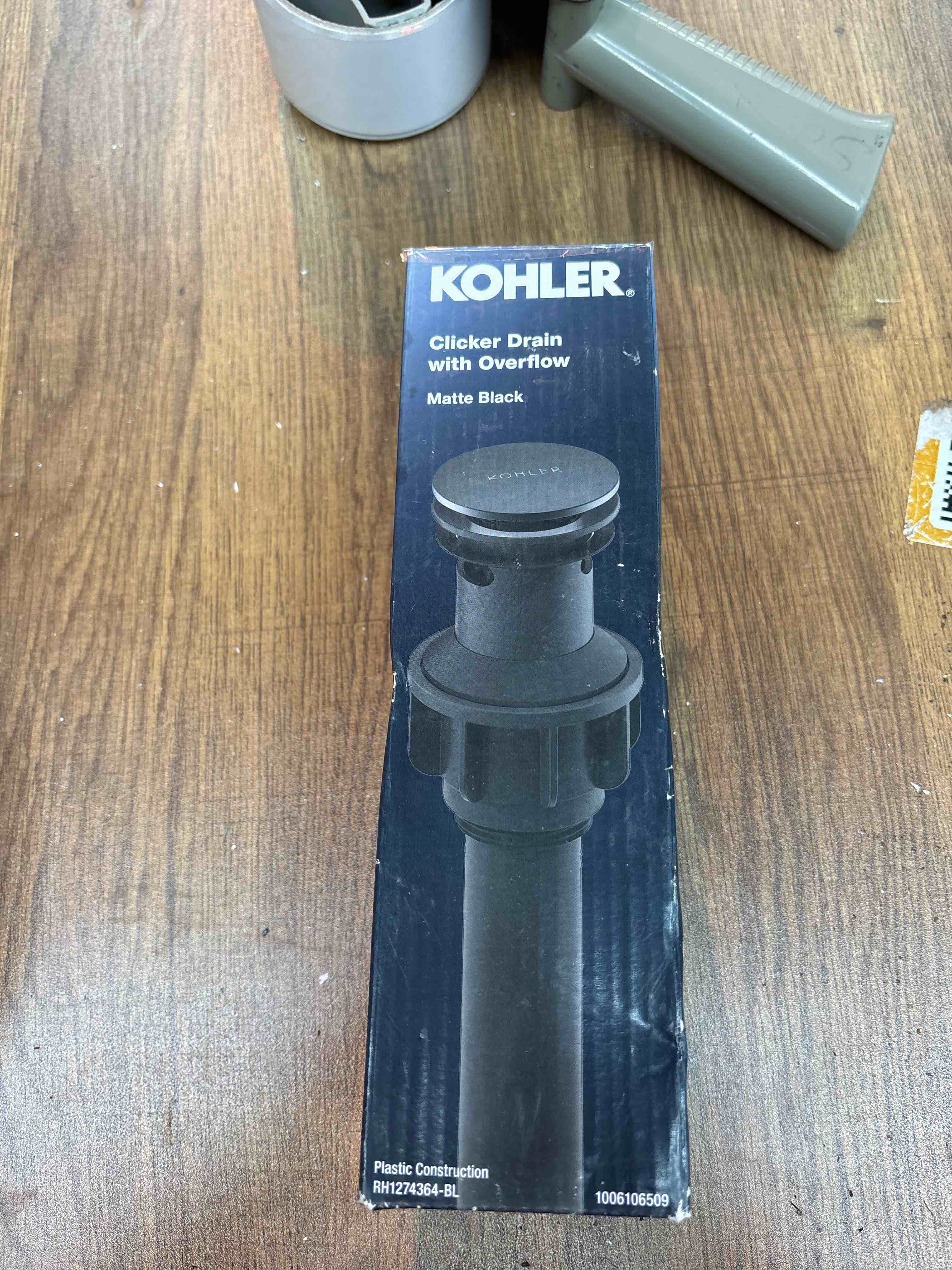 Condition photo showing Good Condition for Standard Clicker Drain with Overflow in Matte Black