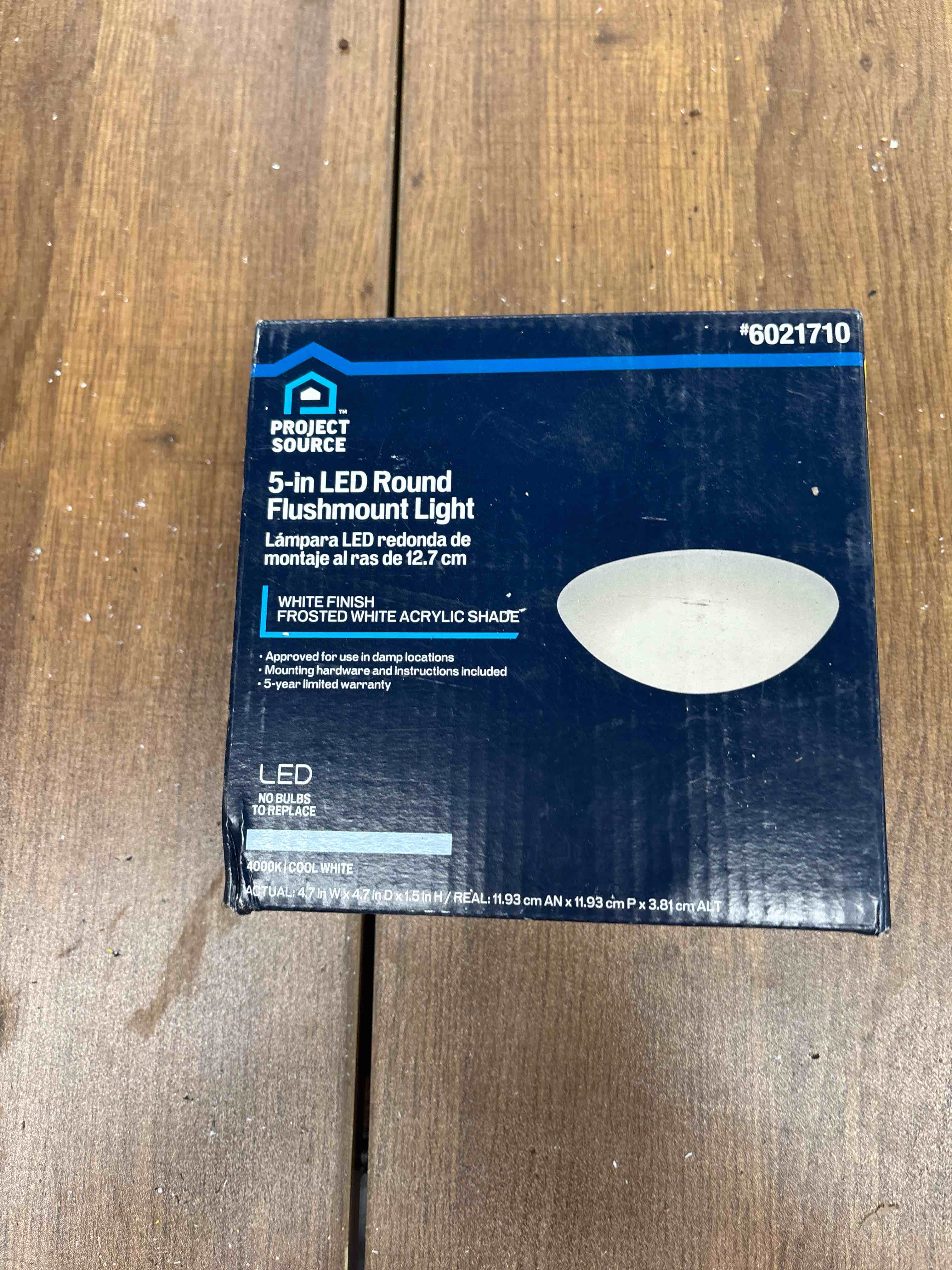project source 5 inch led round flush mount light