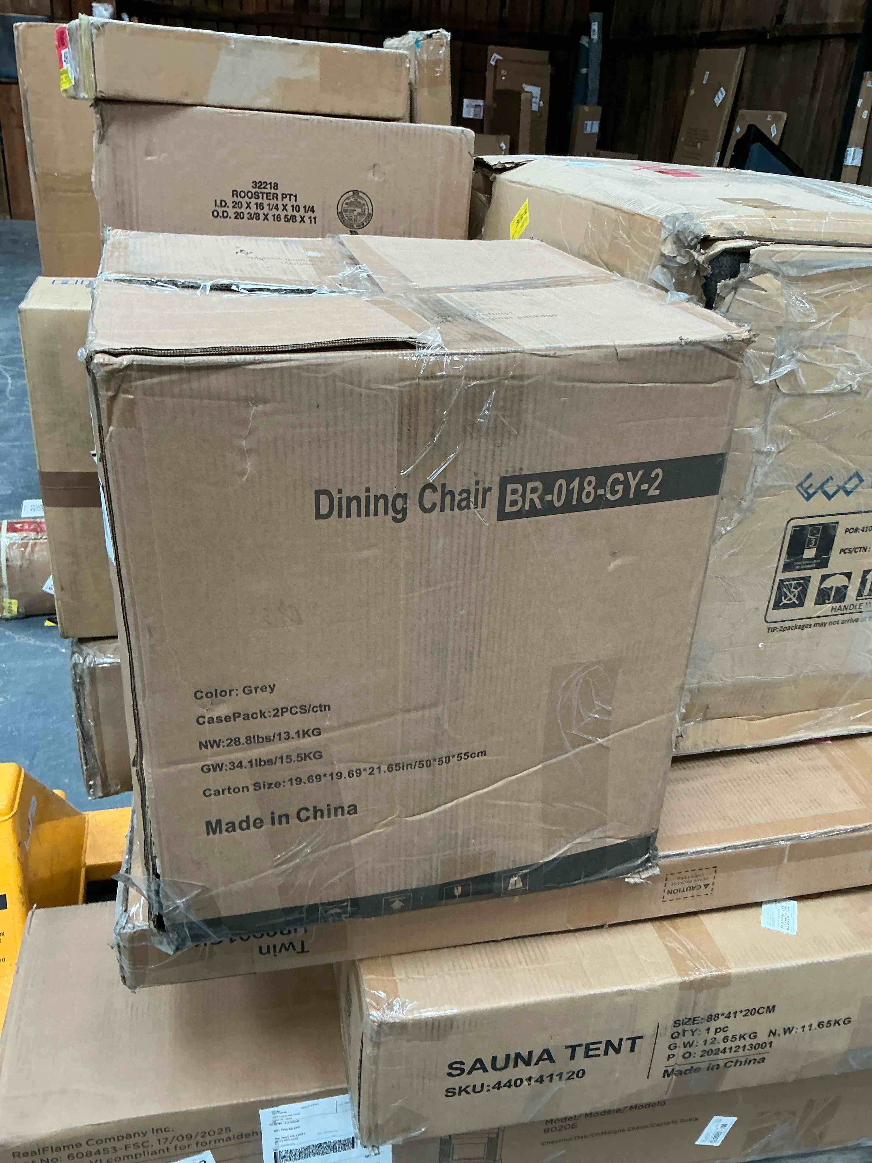 Linen Upholstered Dining Chairs