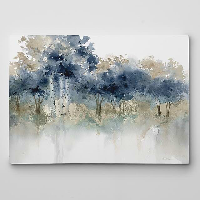 waters edge i - wrapped canvas print