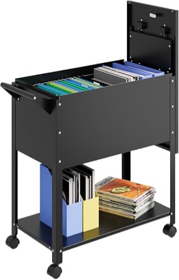mobile freestanding file cabinet for home office with lock