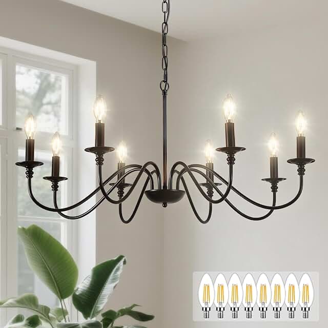 Krustina 8 - Light Dimmable Classic / Traditional Chandelier