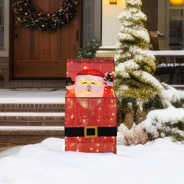 Christmas Decoration Outdoor Lighted Santa Claus