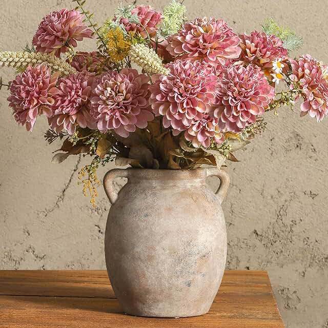 almeria terracotta table vase
