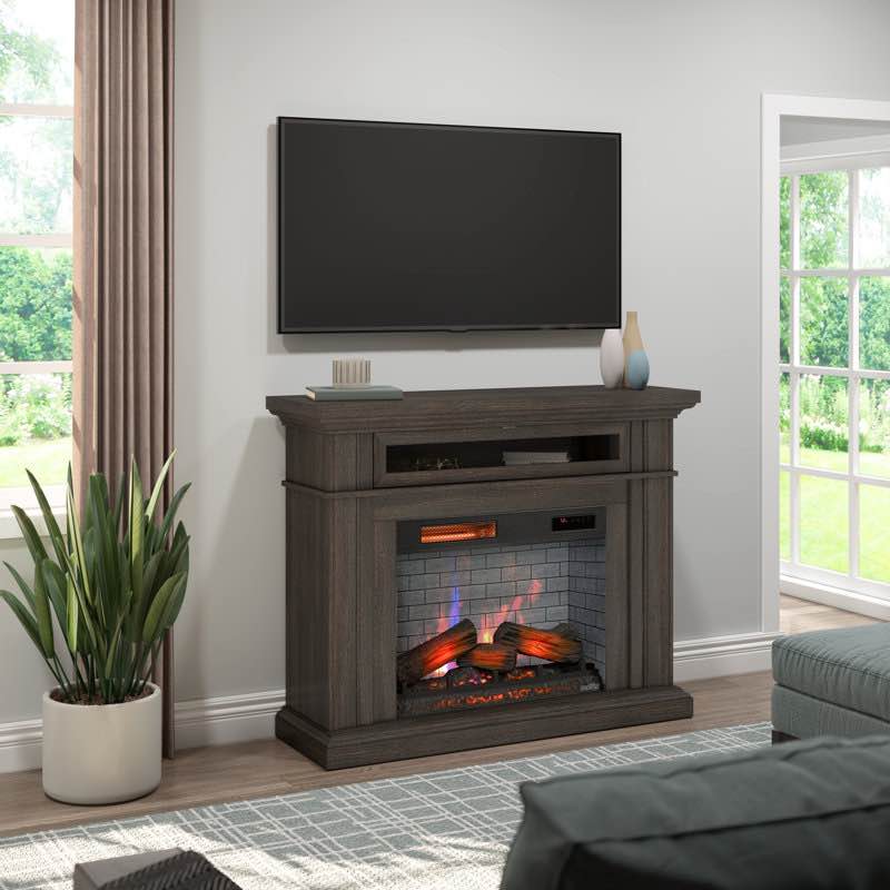 duraflameâ® electric fireplace wall mantel