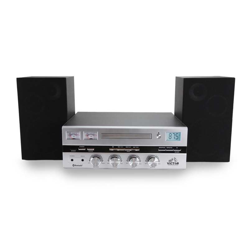 50 Watt Desktop CD Stereo System with Bluetooth