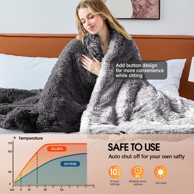 cozy winter collection bedsure quilted electric blanket