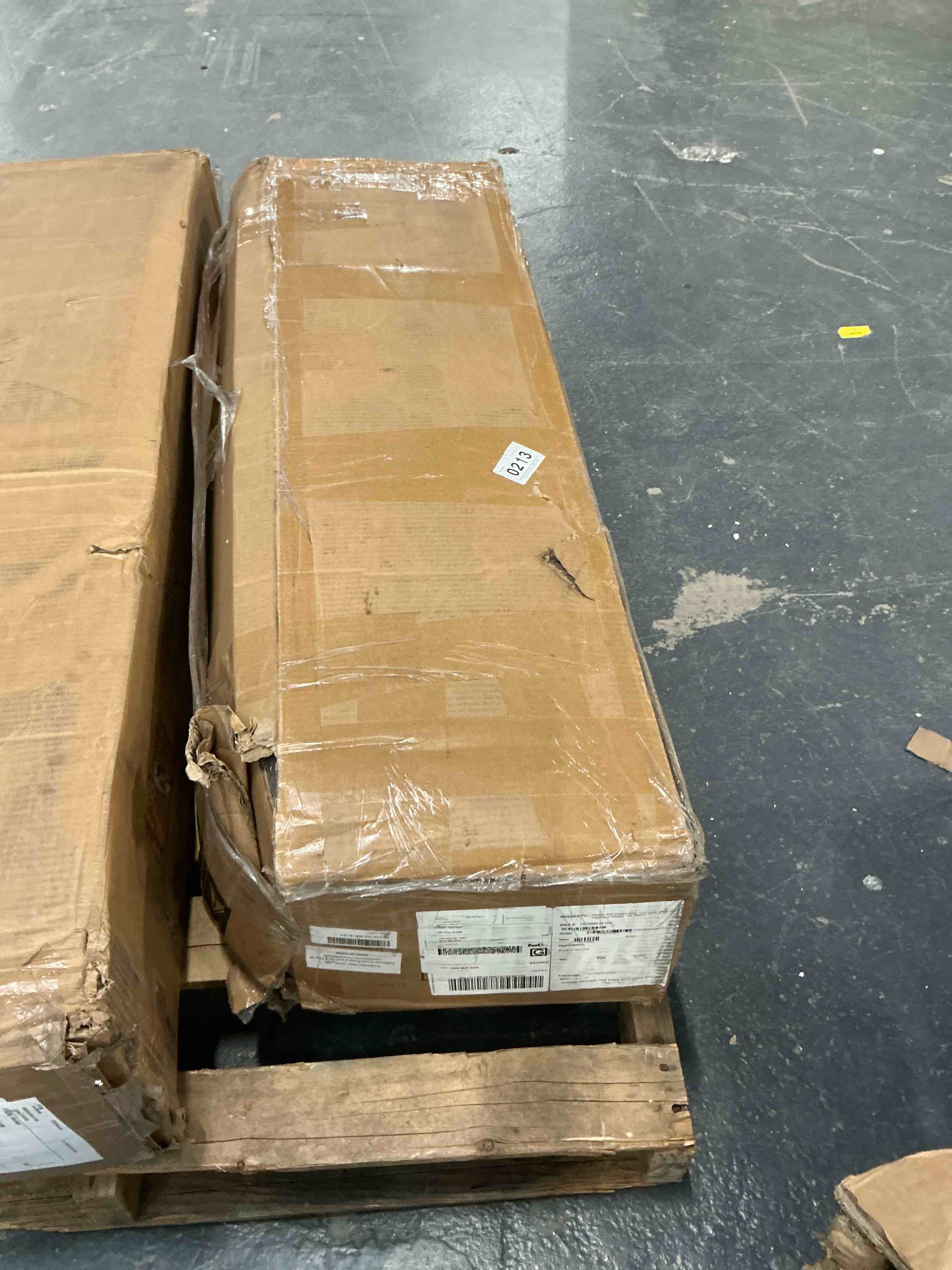 Condition photo showing Good Condition for (not complete only one box )bed frame with storage headboard, metal platform bed frame with rgb lights \ outlets