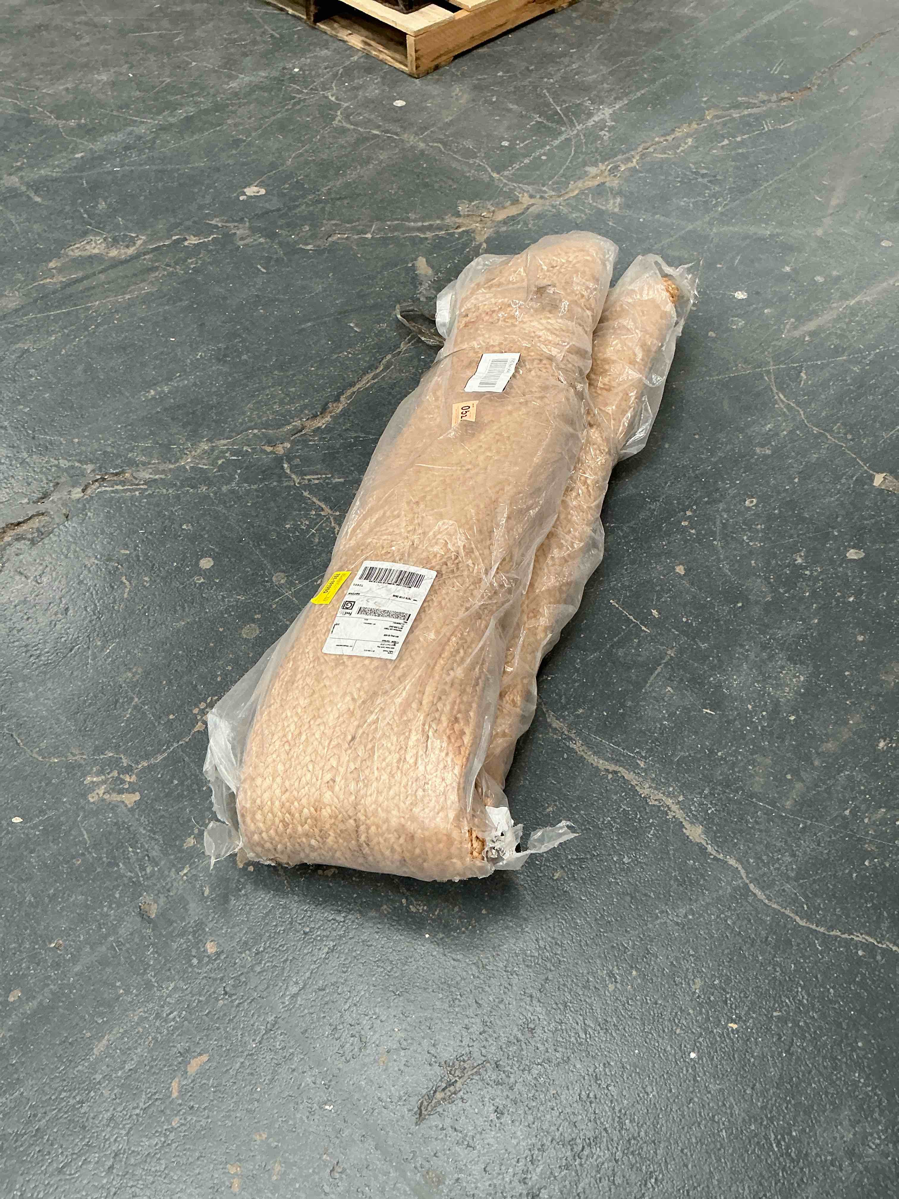 Condition photo showing Good Condition for Kayleigh Hand-Braided Jute Area Rug, Off White/Natural