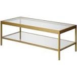 glass top coffee table