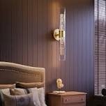 21.5\u0027\u0027 Modern Rechargeable Crystal Wall Sconce With Remote