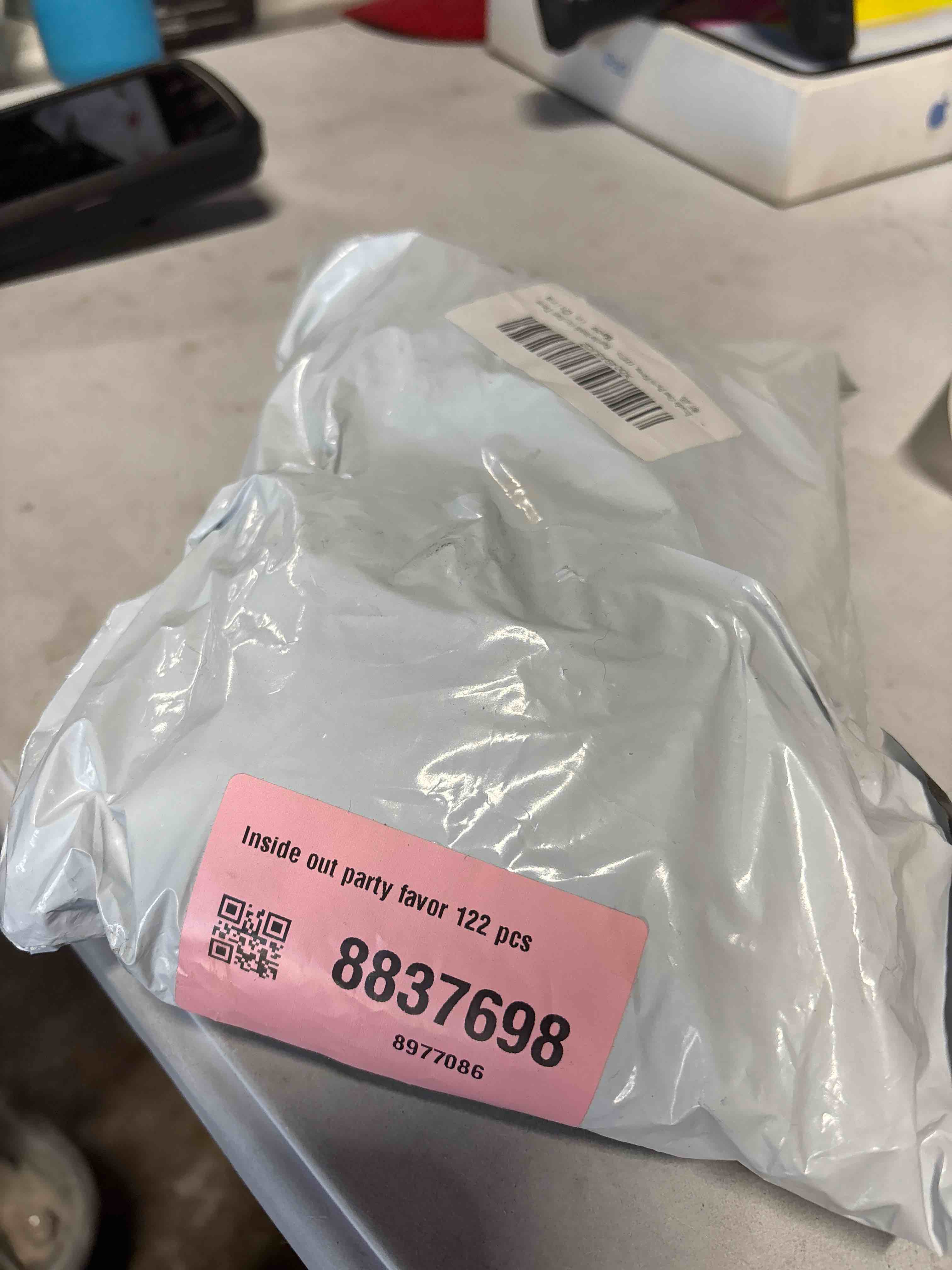 Condition photo showing New/Like New for Inside out party favor 122 pcs