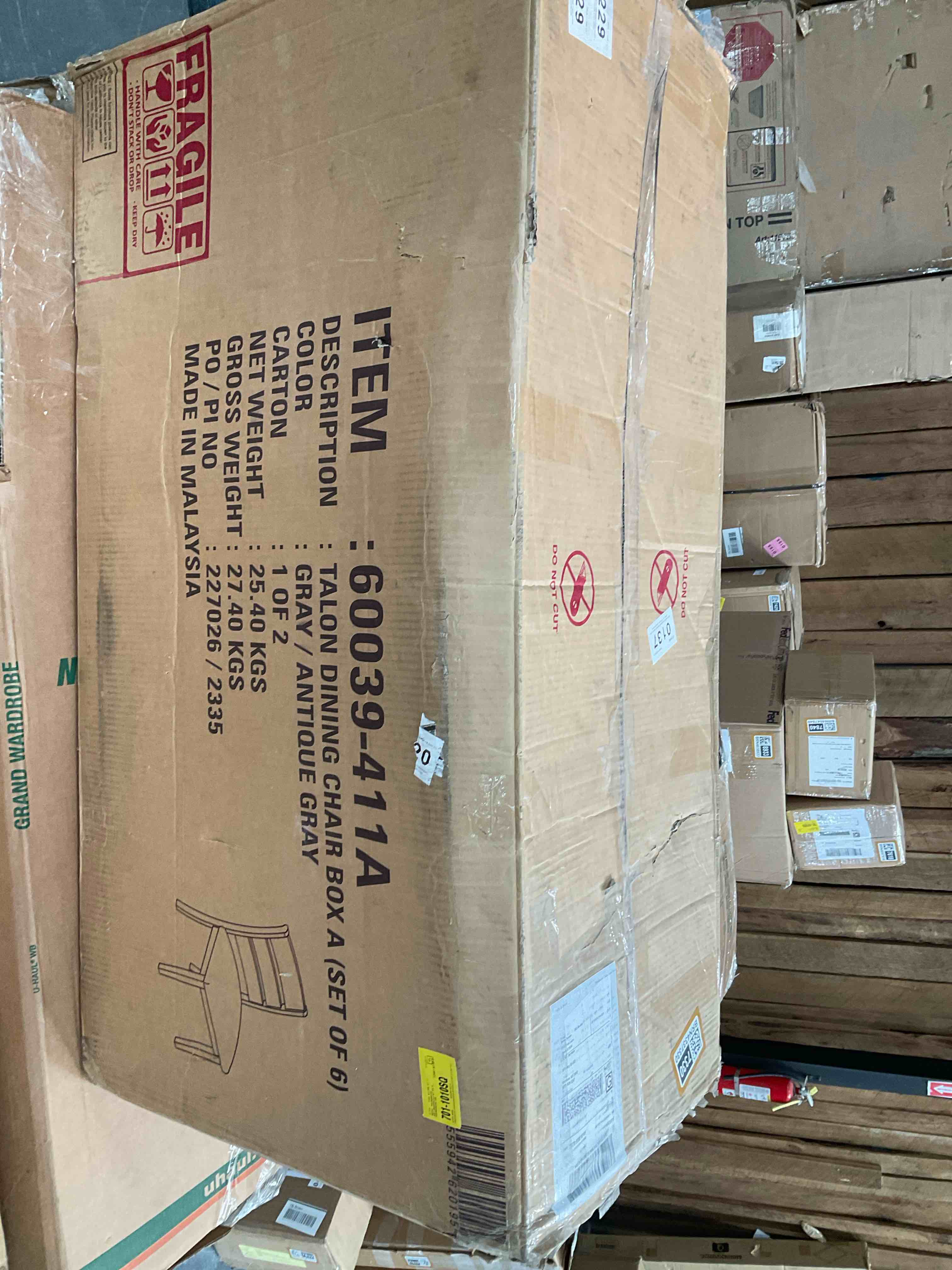 Condition photo showing Good Condition for Talon Dining Chair Box B (Set Of 6)(may not be complete set of six)