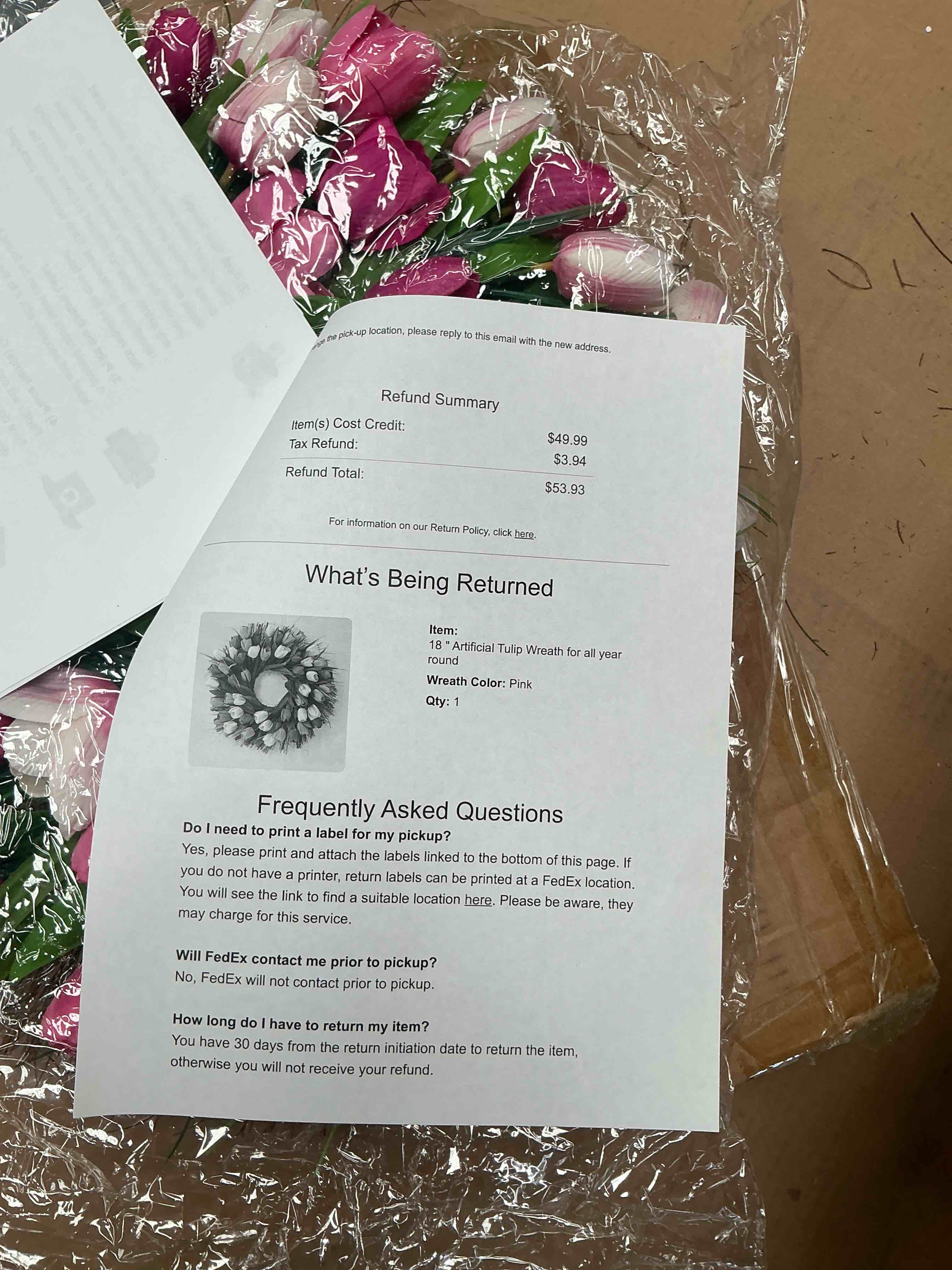 Condition photo showing Good Condition for ROSE WREATH