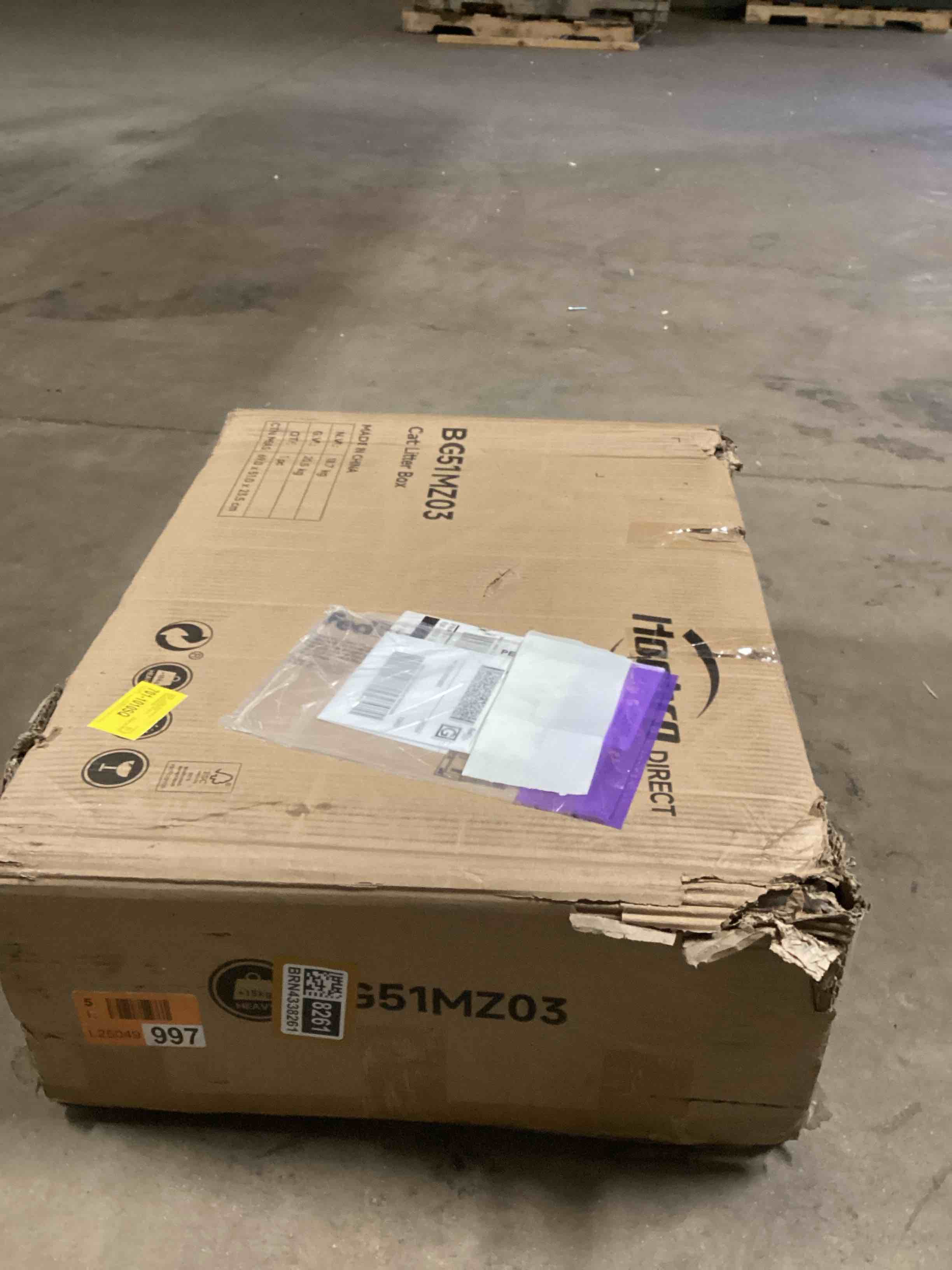 Condition photo showing Good Condition for Neligh 59.4\u0027\u0027 Tall Cat Tree with Litter Box Enclosure