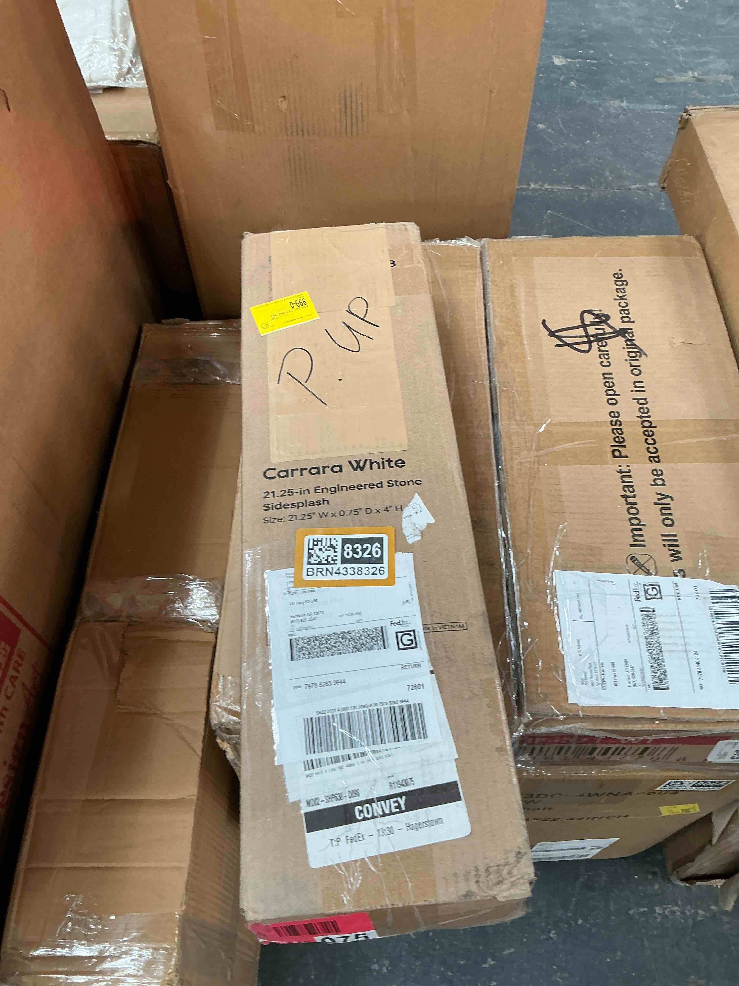 Condition photo showing Good Condition for CARRARA WHITE 21.25 INCH ENGINEERED STONE SIDE SPLASH