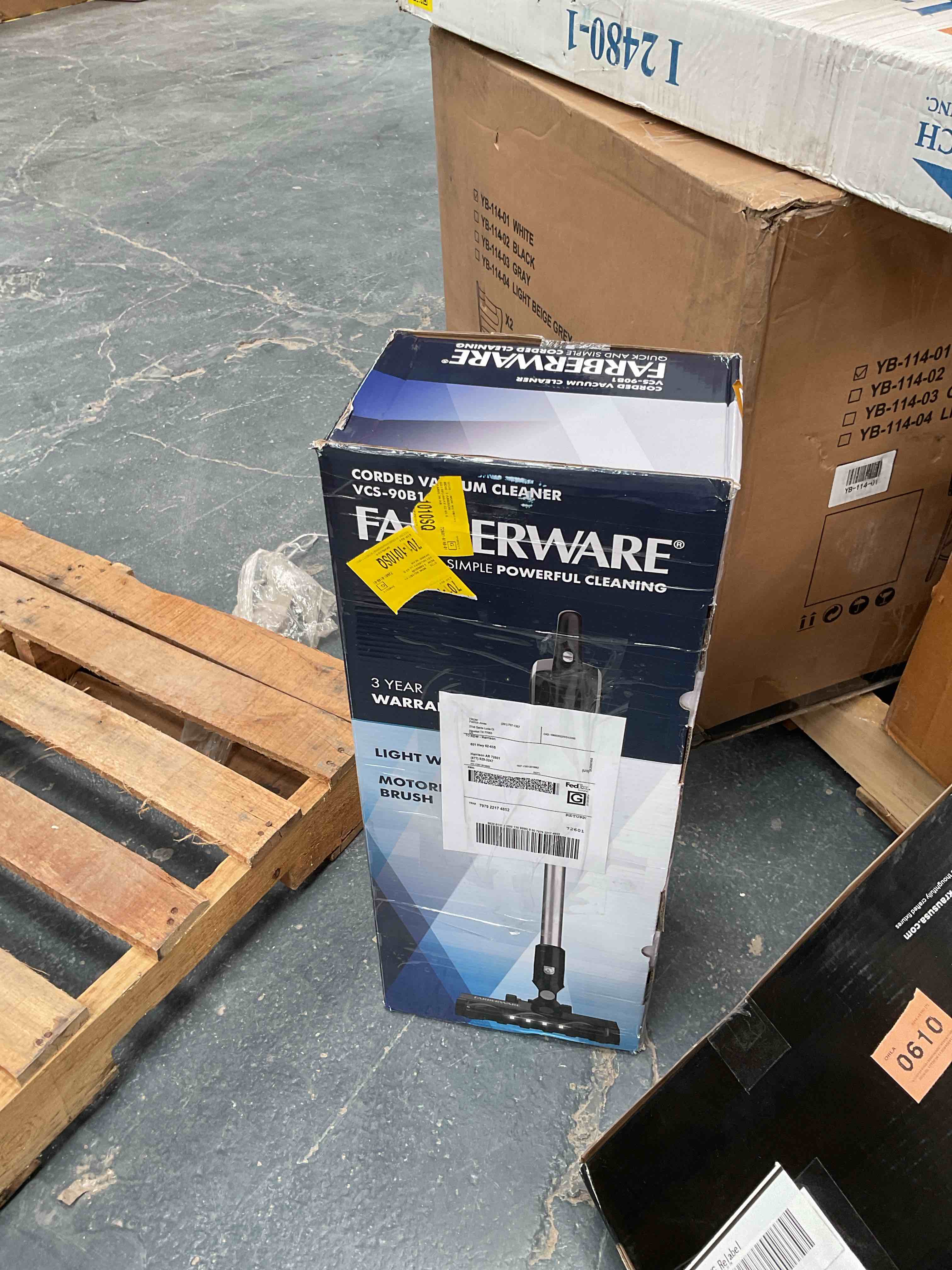 Condition photo showing Good Condition for Farberware Classic Stick Vacuum Cleaner, Powerful Suction And Lighted Motor Brush For Carpet And Hard Floors, Converts To Handheld Vacuum