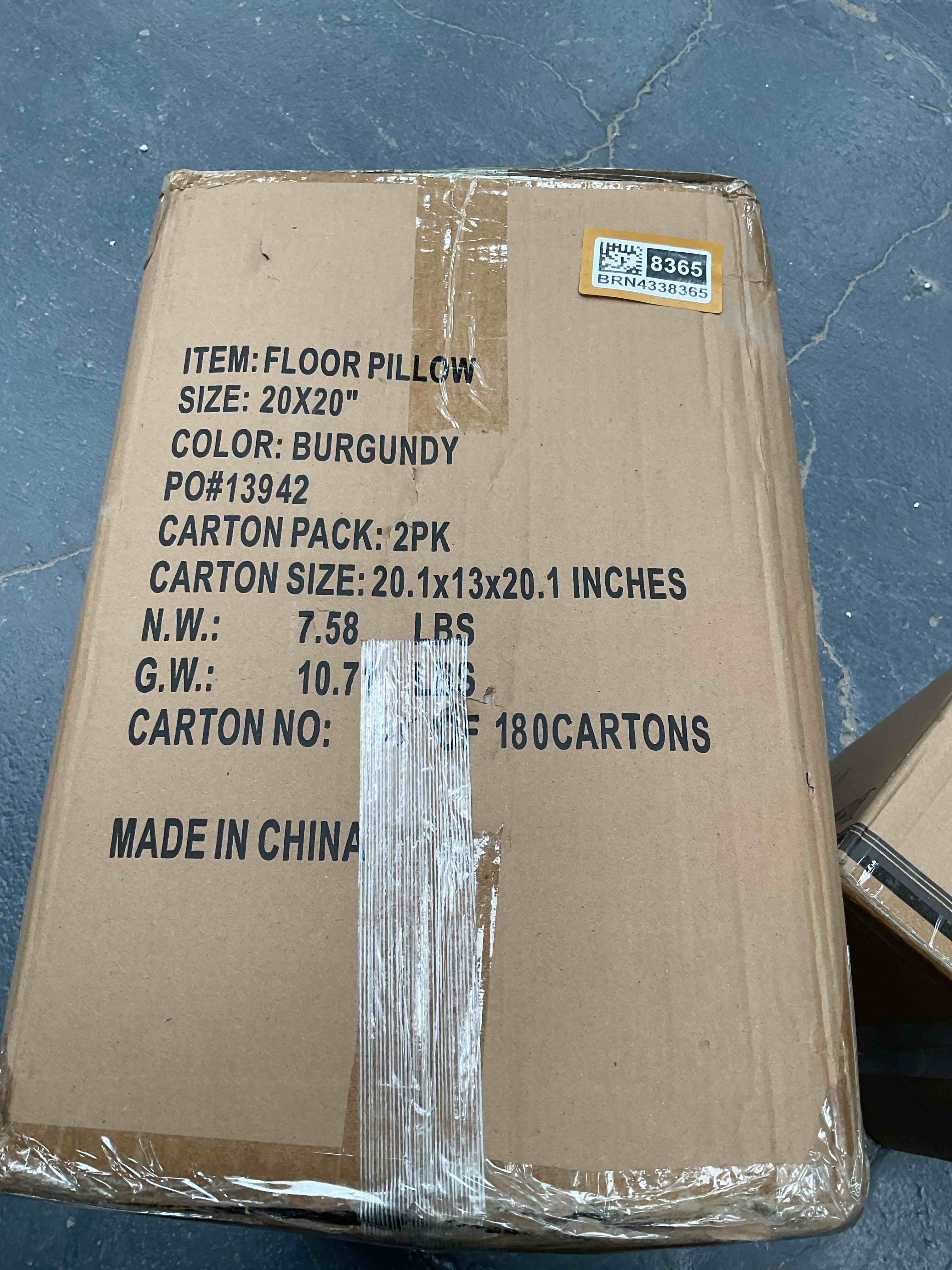 Condition photo showing Good Condition for Large Floor Pillow Reversible Meditation Yoga Cushion