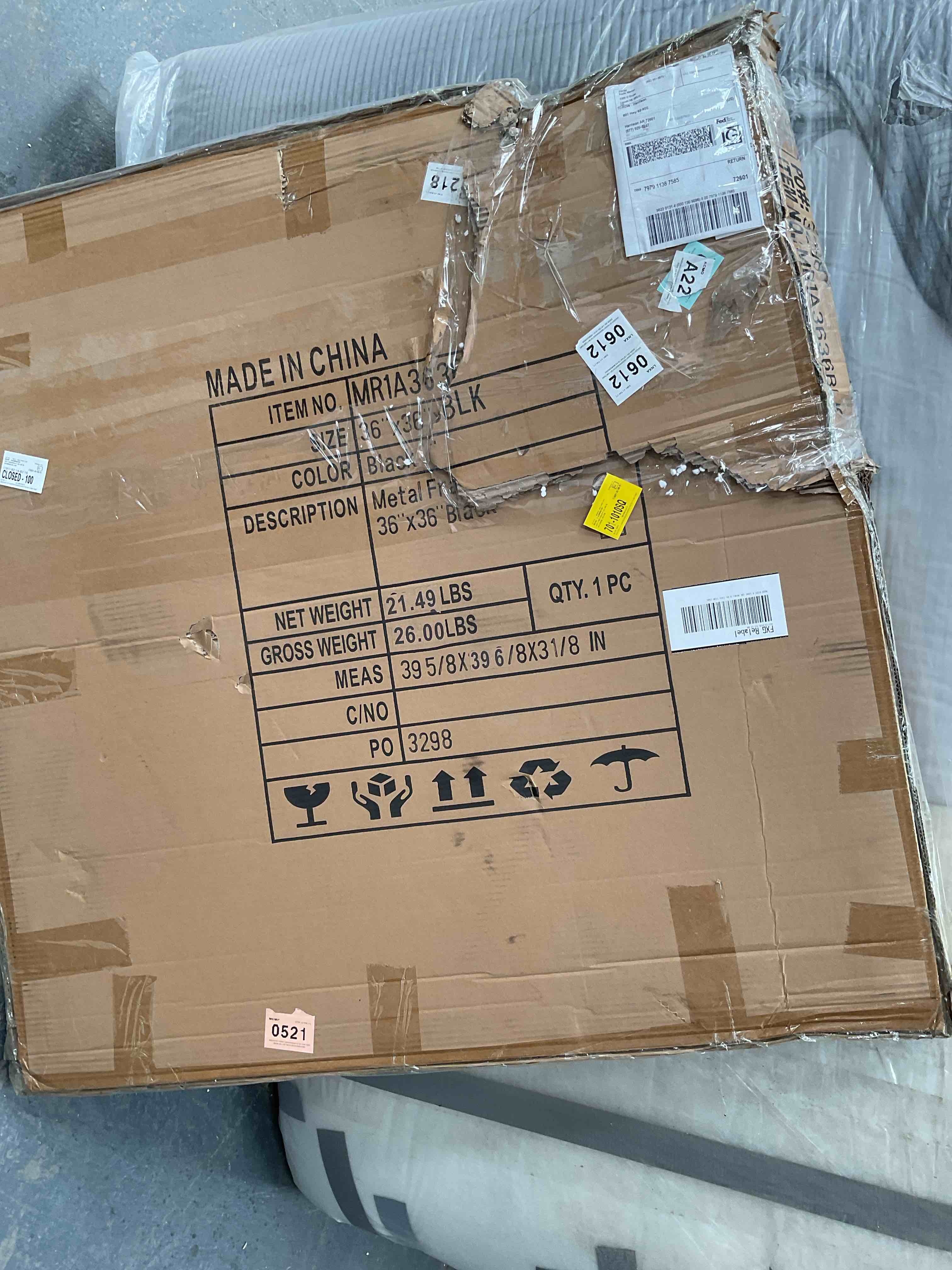 Condition photo showing Good Condition for Sabine Metal Arch Wall Mirror