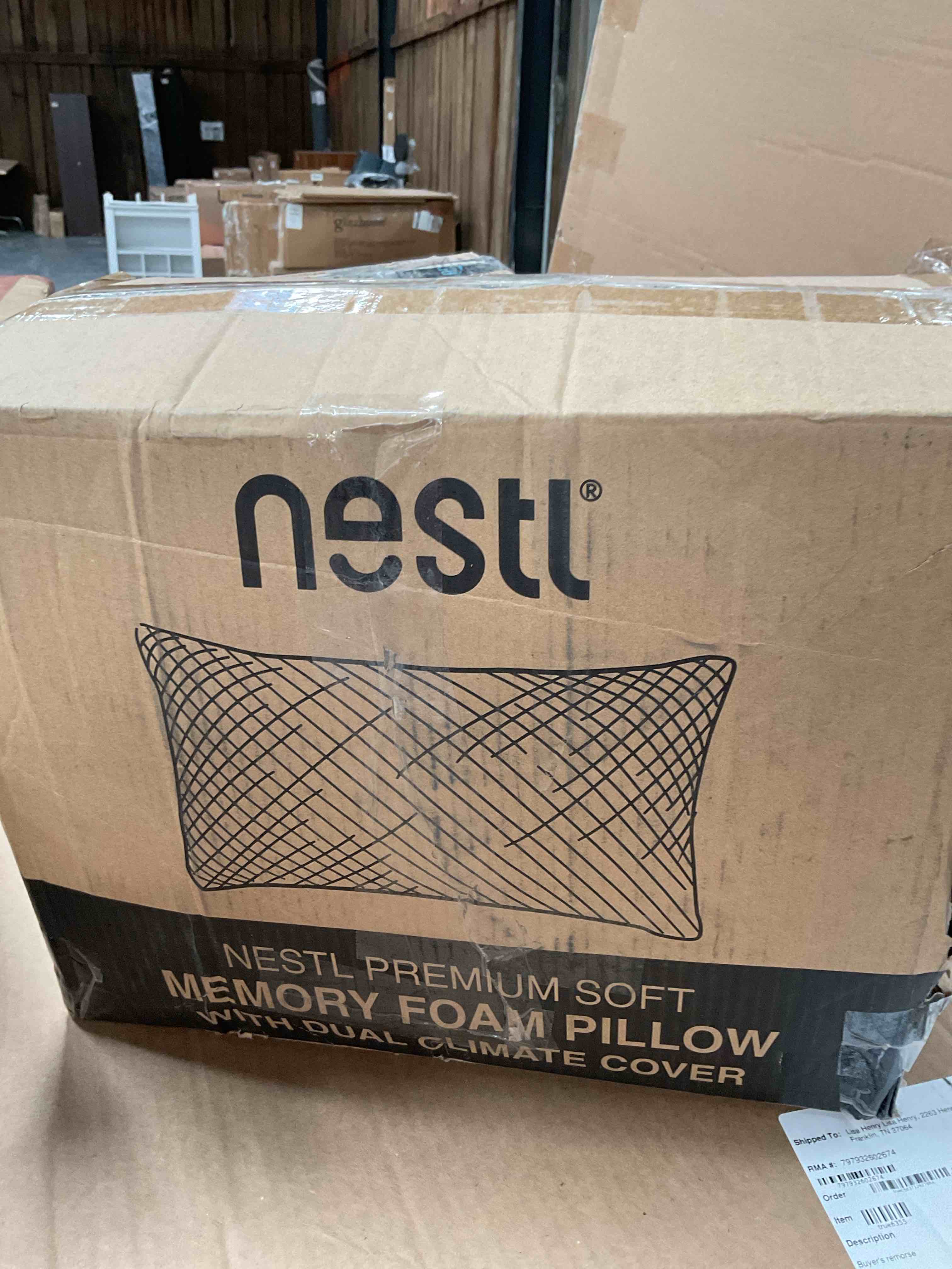 Condition photo showing Good Condition for Silvestri Alwyn Home Memory Foam Firm Support Pillow