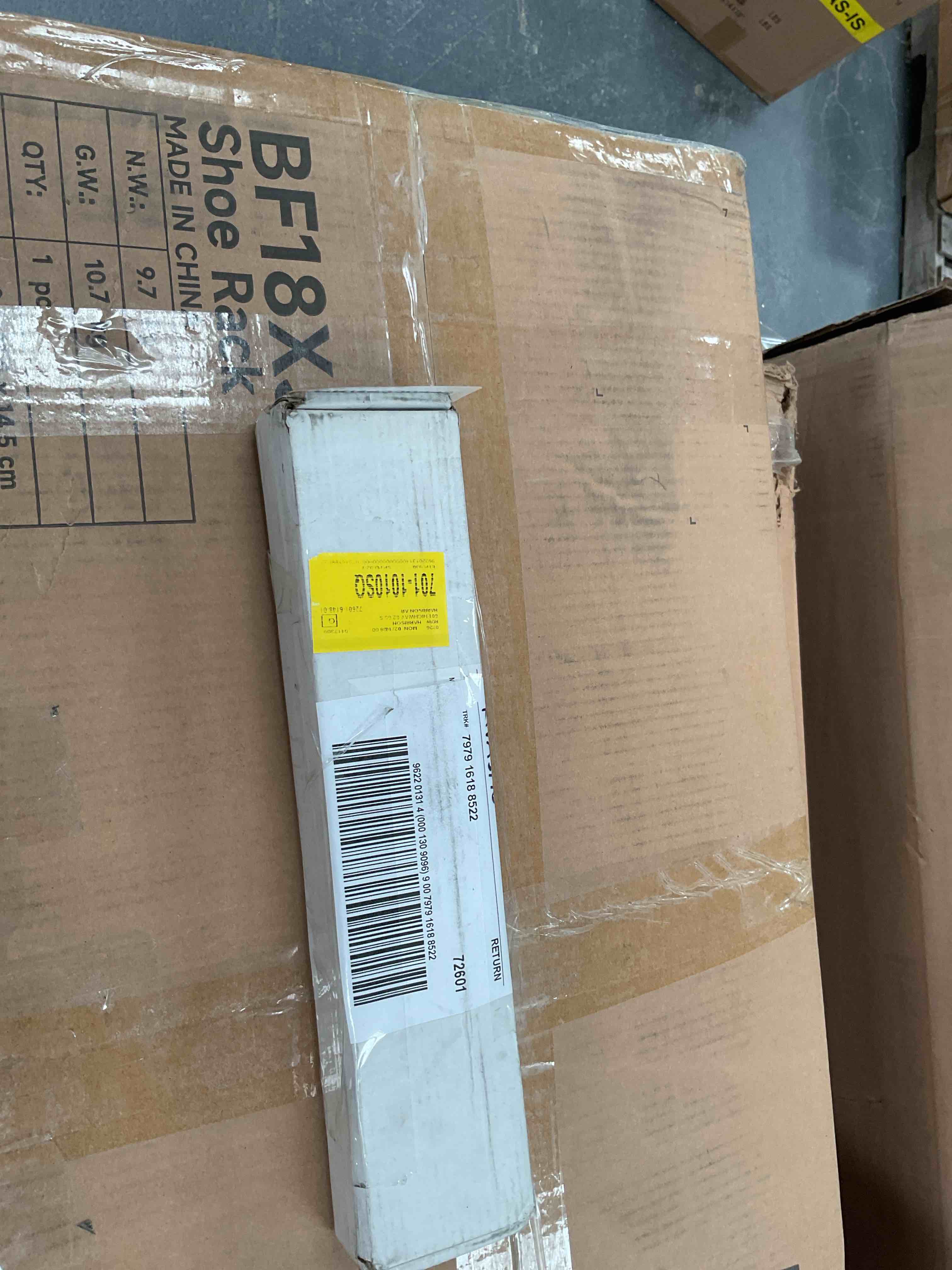 Condition photo showing Good Condition for (HARDWARE KIT ONLY )Glass Manufactured Wood Barn Door with Installation Hardware Kit