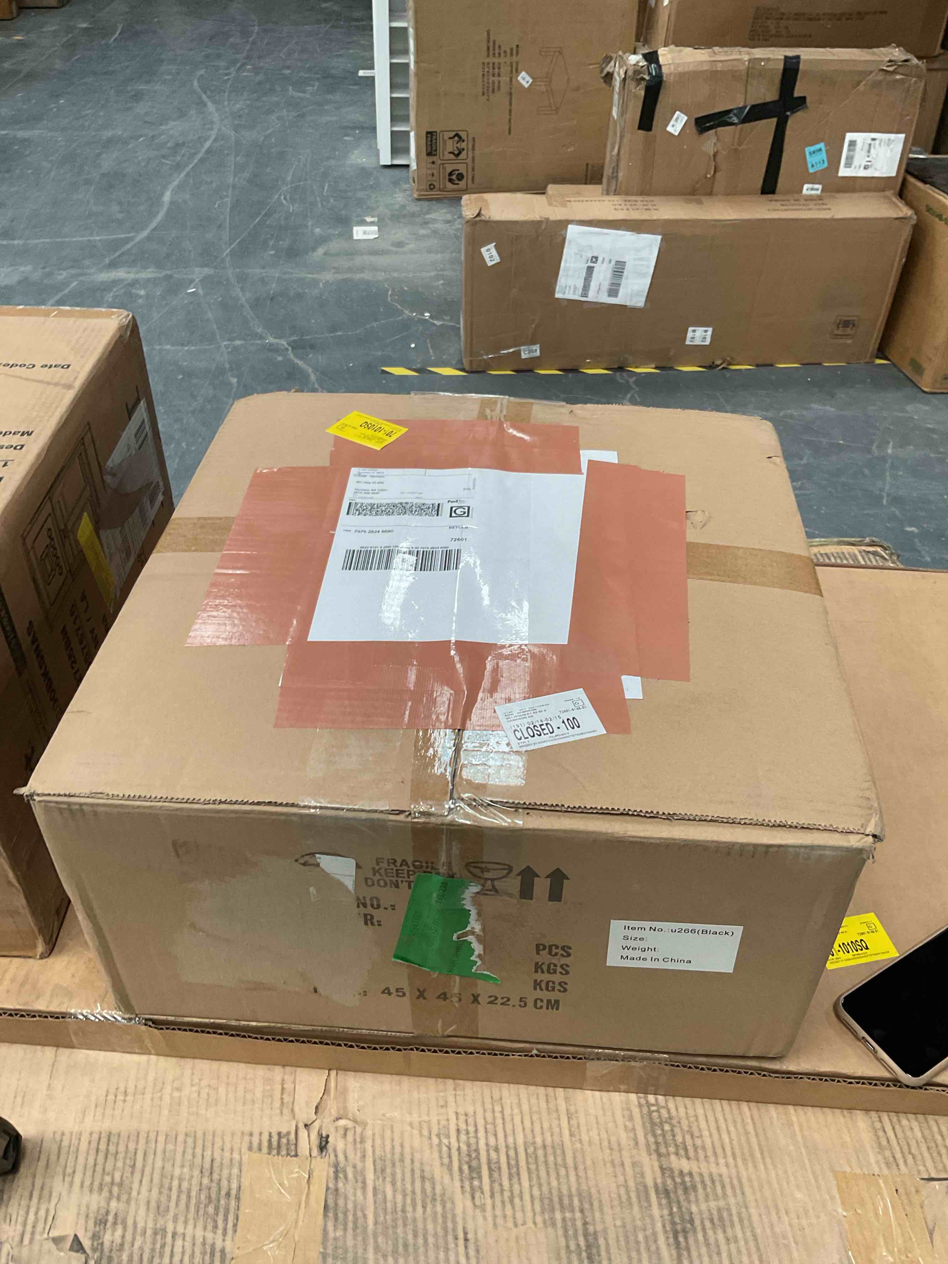 Condition photo showing Good Condition for (SOUNDS BROKEN )Nichoel Fabric Semi Flush Mount