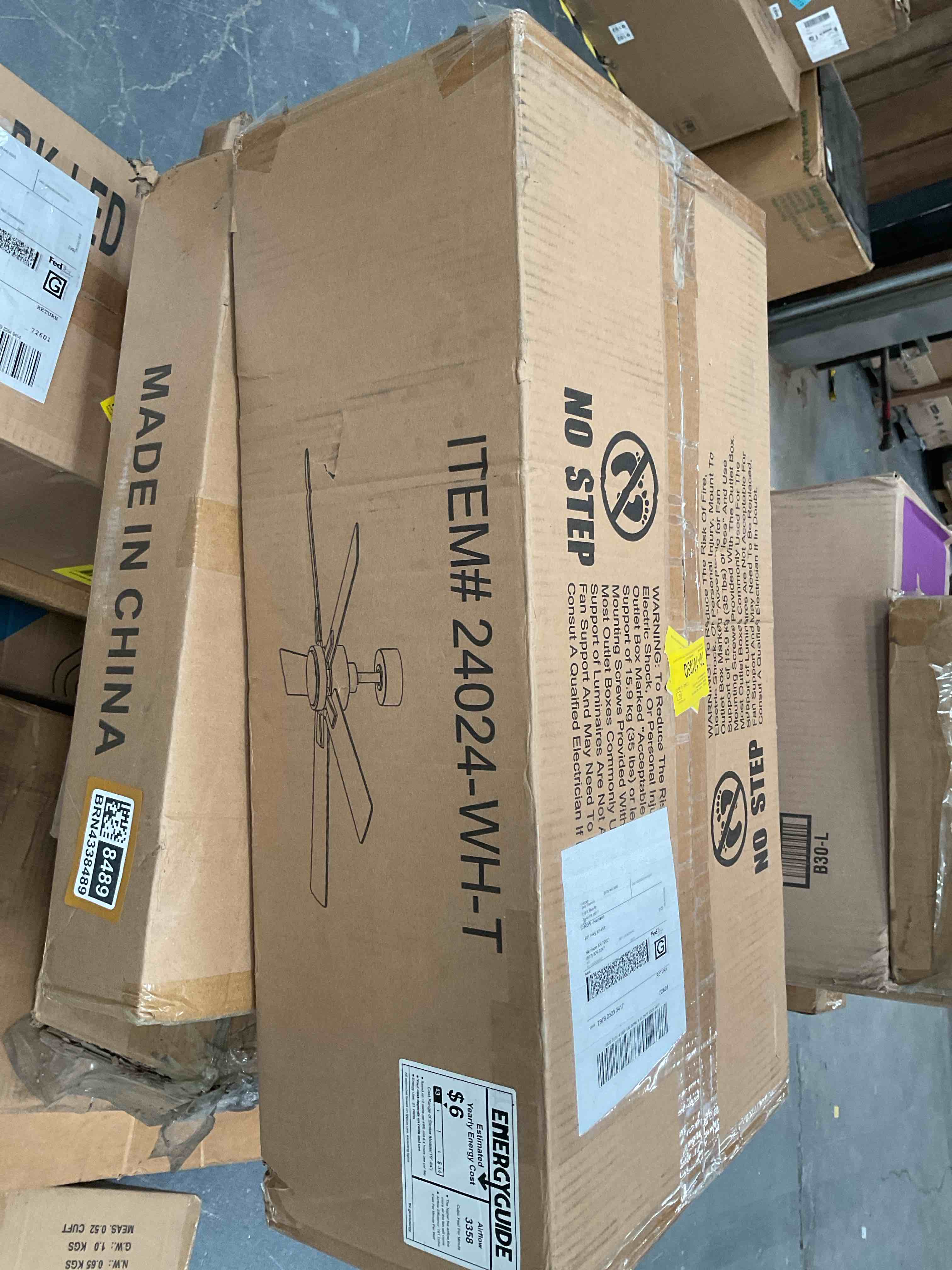 Condition photo showing Good Condition for Rolanda 52" 5-inch Downrod Mount Ceiling Fan with Light Kit and Remote Control