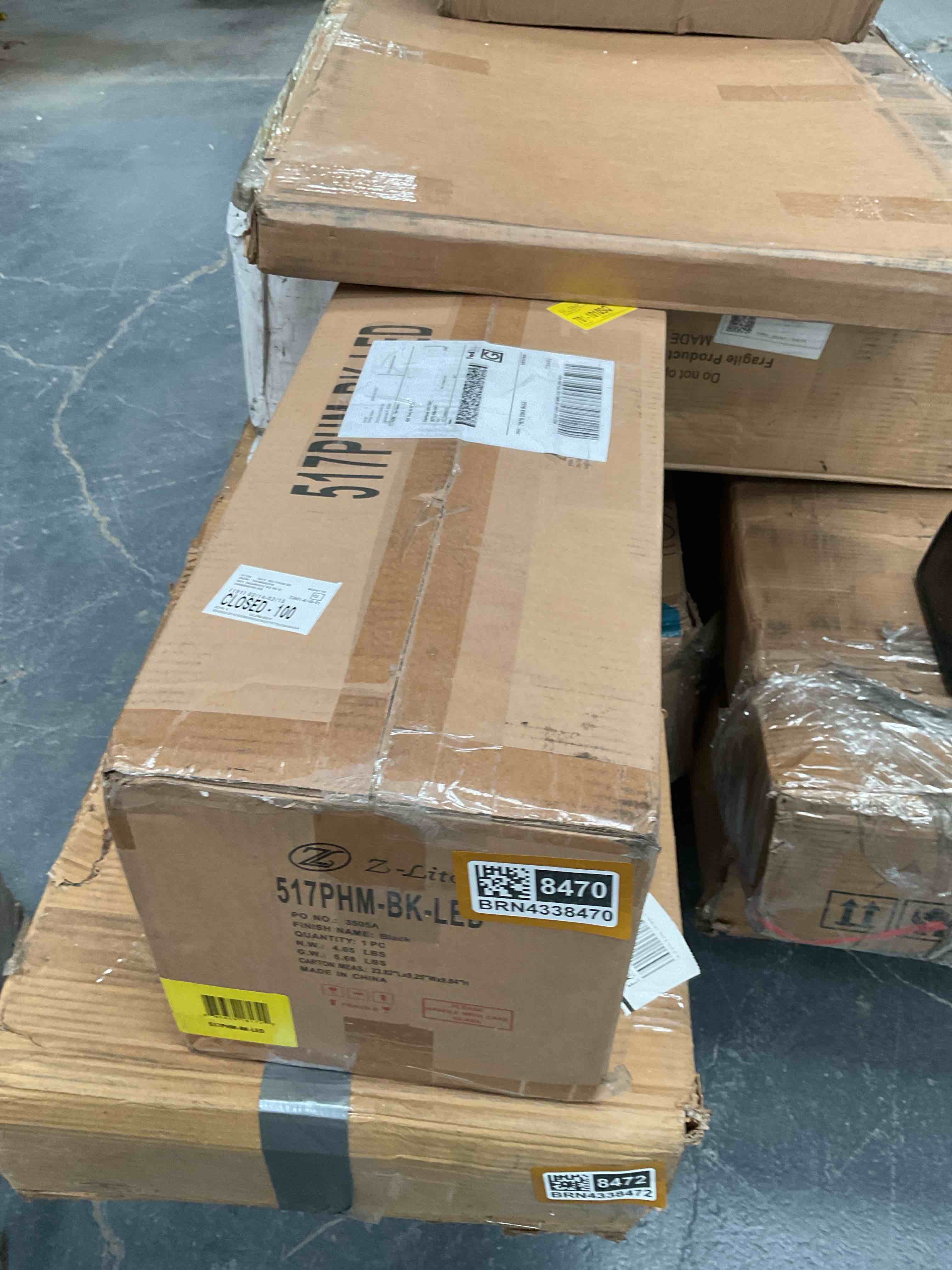 Condition photo showing Good Condition for Black 1-Light 23.75" H Integrated LED Pier Mount Light