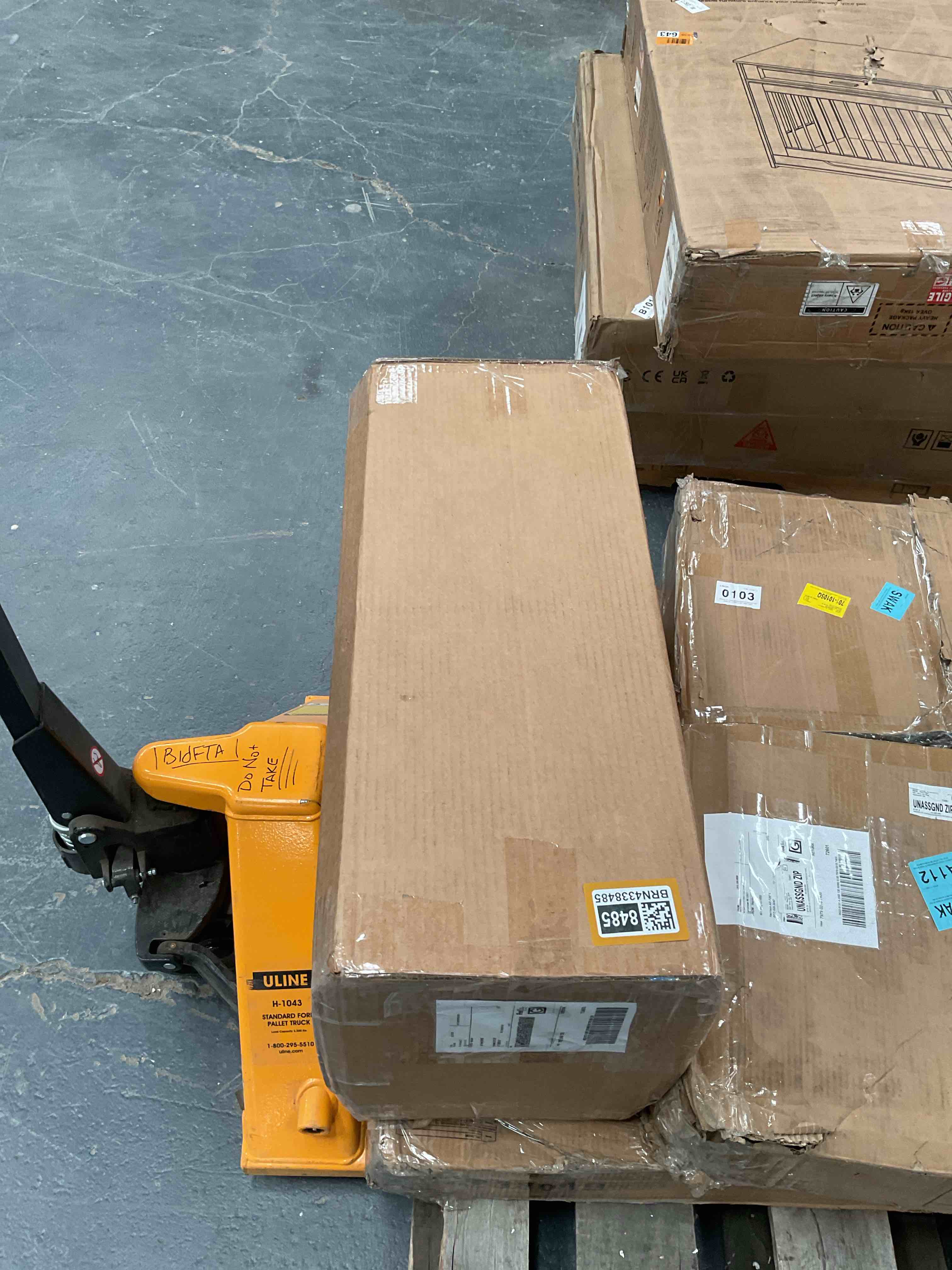 Condition photo showing Good Condition for Woodley Accent Side Table and Freestanding Cabinet with Drawer and Two Shelves for Bathroom or Bedroom Storage