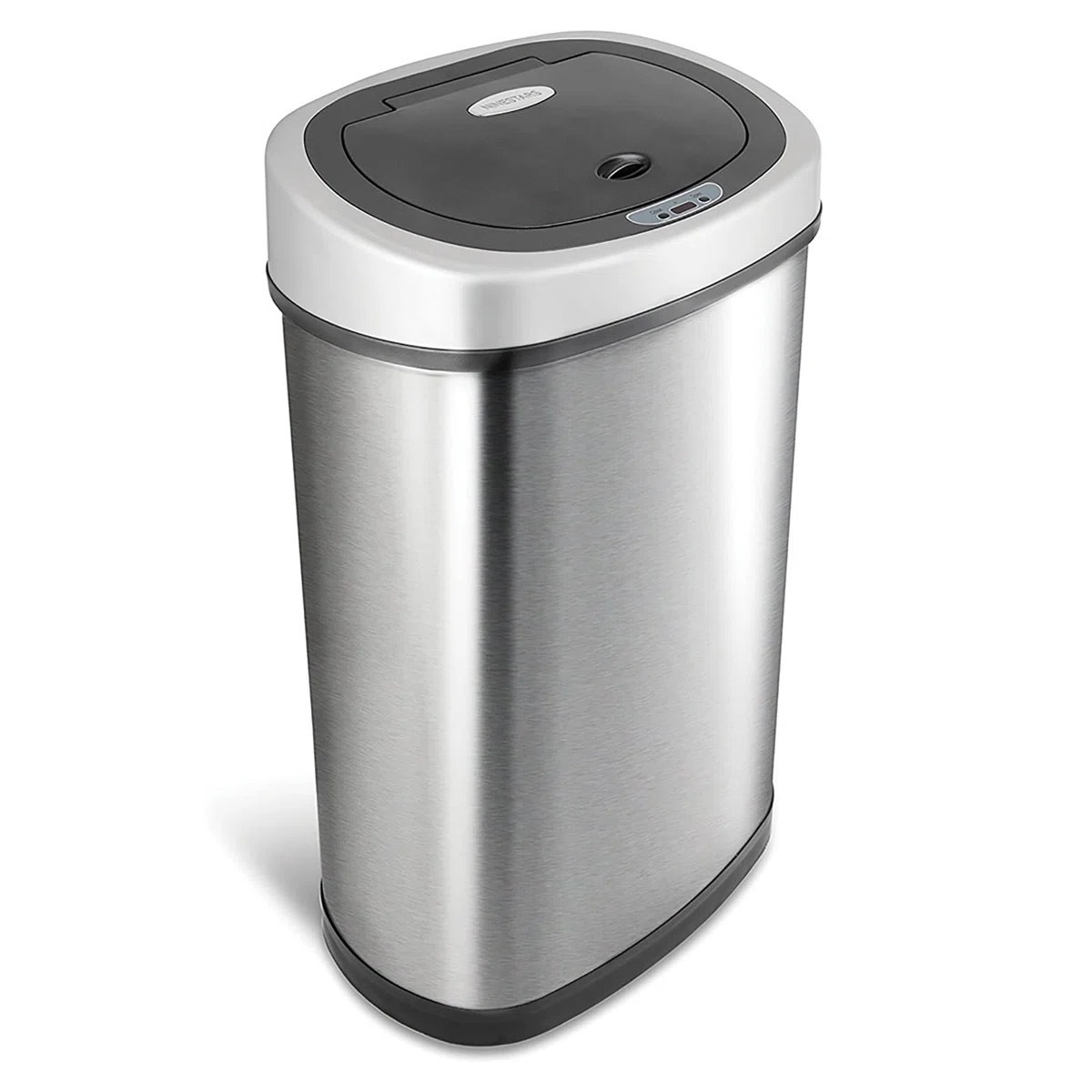 nine stars 13.2 gallon stainless steel motion sensor trash can