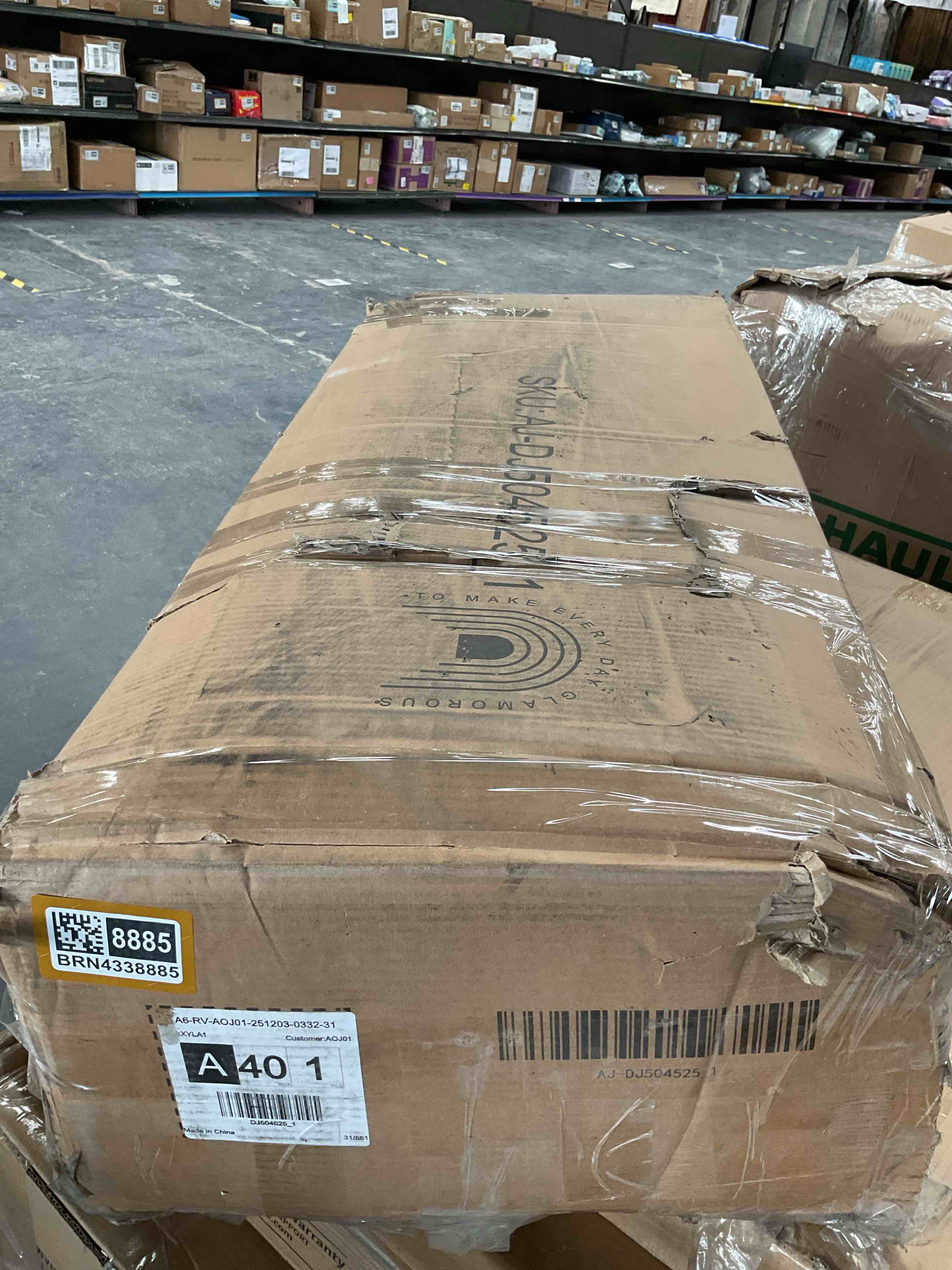 Condition photo showing Good Condition for (INCOMPLETE ) Upholstered Bookcase Storage Bed With Charging Station And Rgb Led Lights