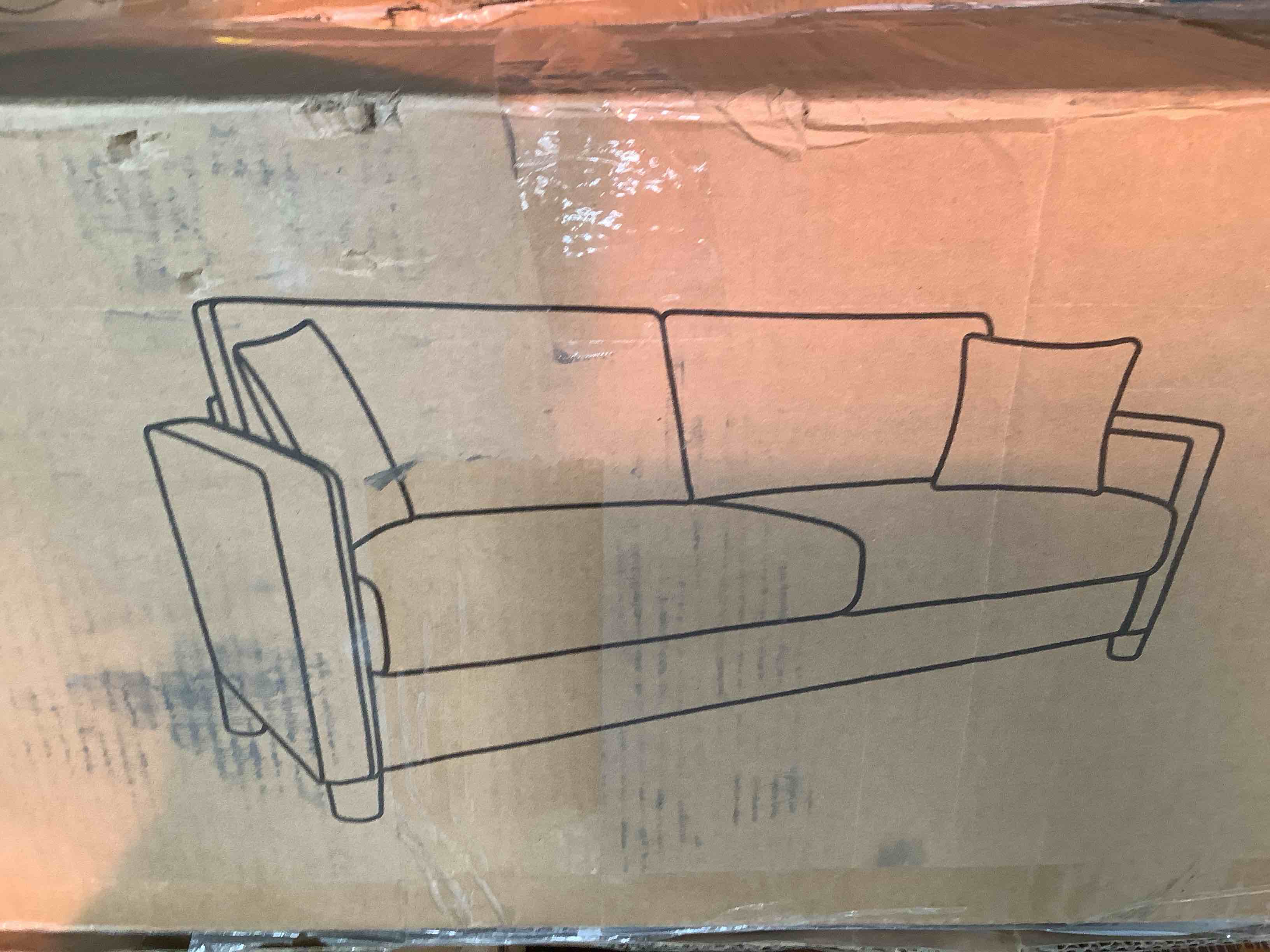 Condition photo showing Good Condition for green sofa incomplete