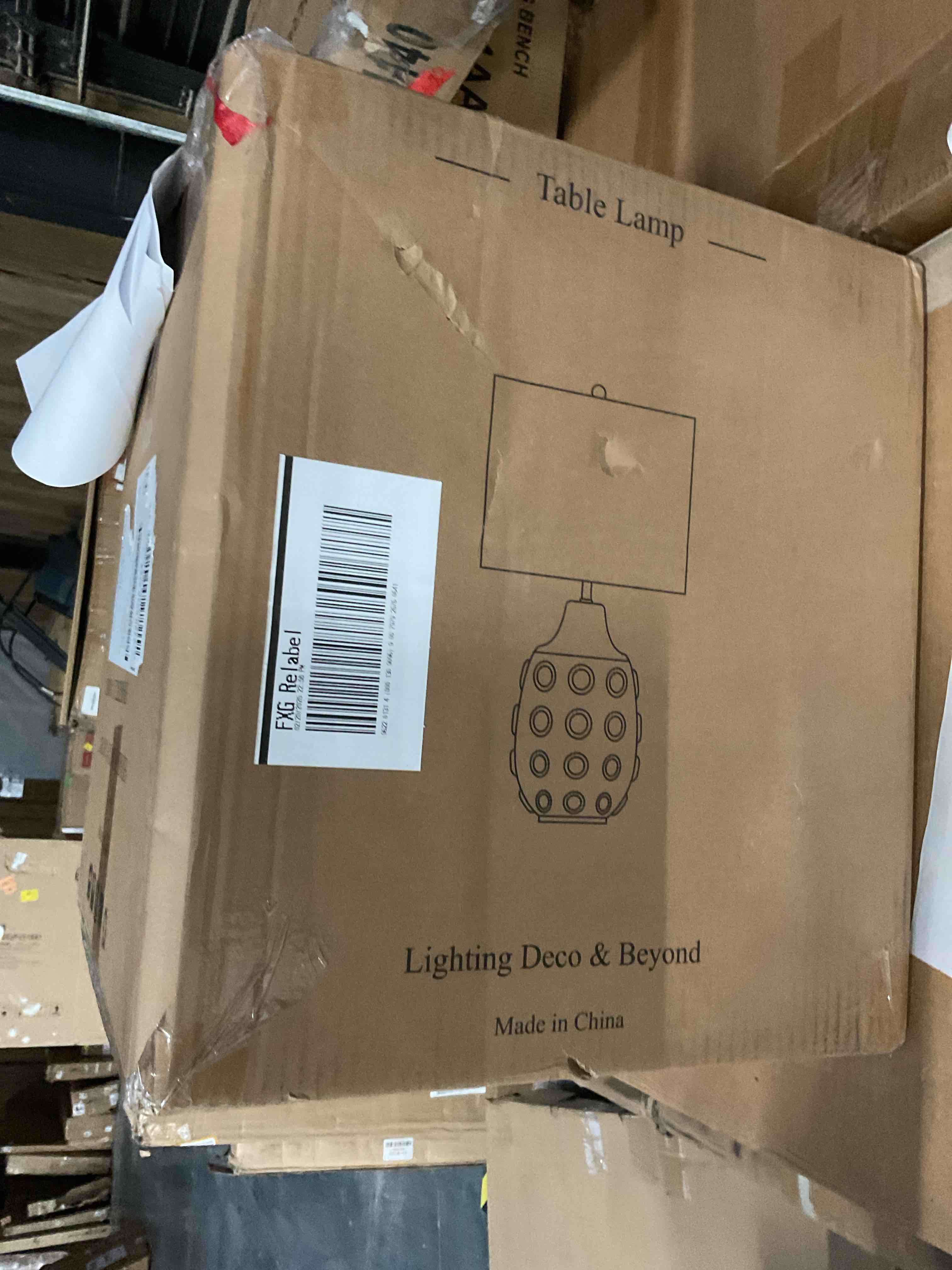 Condition photo showing Good Condition for Tikva 1 Light Table Lamp With Matte Black Finish And White Shade