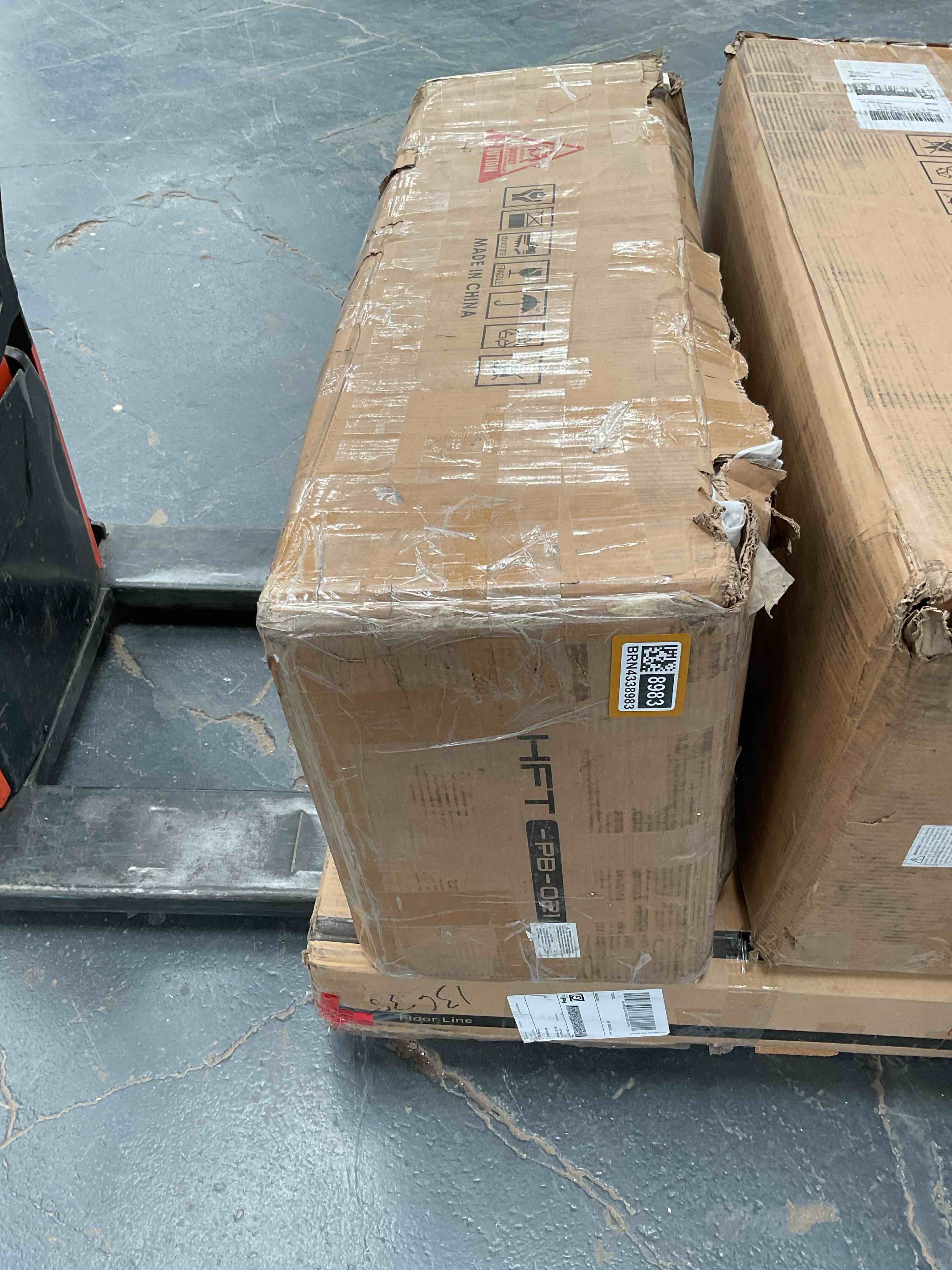 Condition photo showing Good Condition for 67.5" H x 30.7" W Standard Bathroom Storage Cabinet With File Drawer, Wood Storage Standard Bookshelves