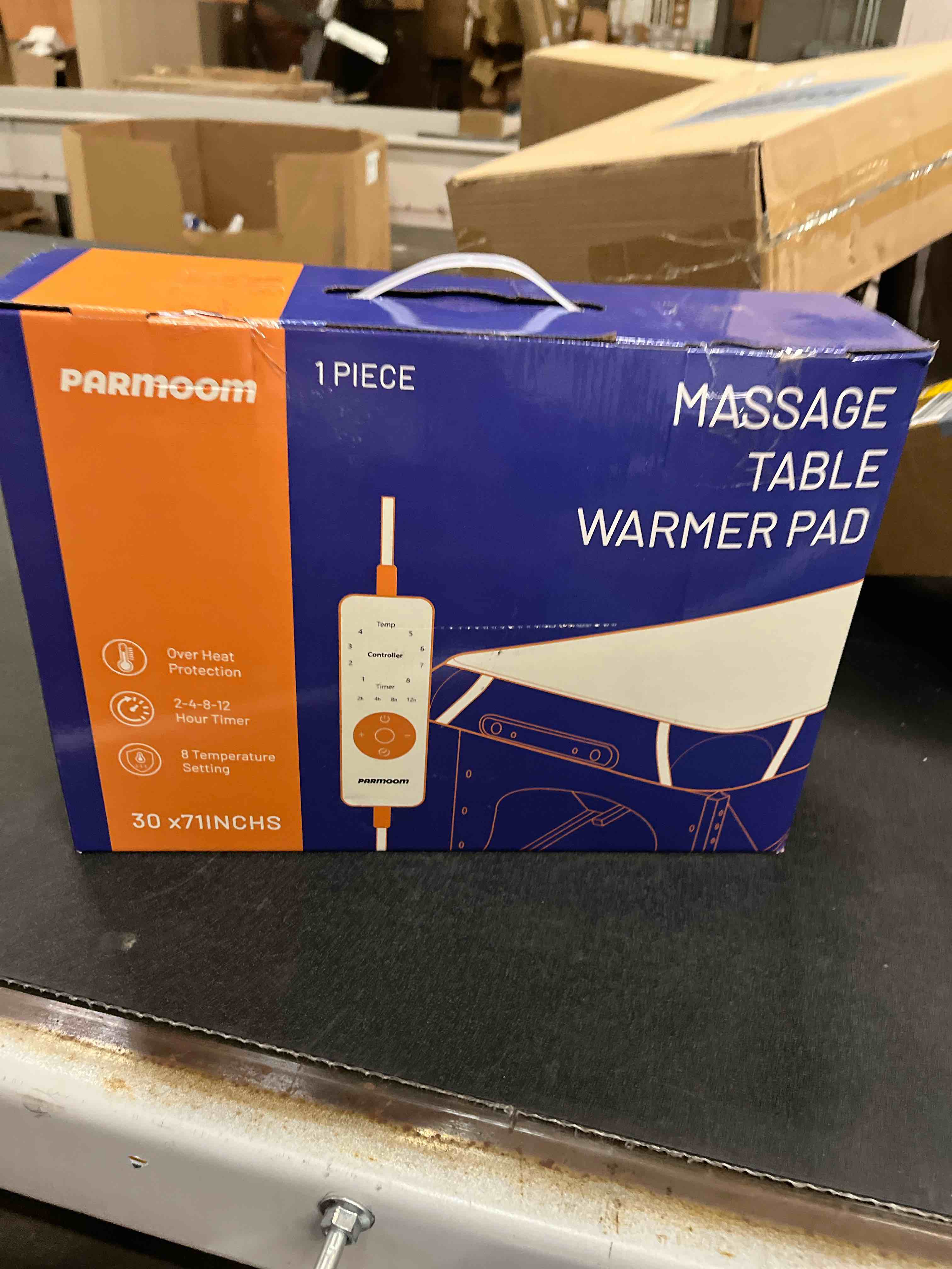 Condition photo showing Good Condition for Massage Table Warmer Heating Pad Professional Massage Bed Warmer with 4 Timer, 8 Heat Settings, Overheat Protection for Massage Bed & Spa, Thickened & Soft Fleece, 30" x 71"