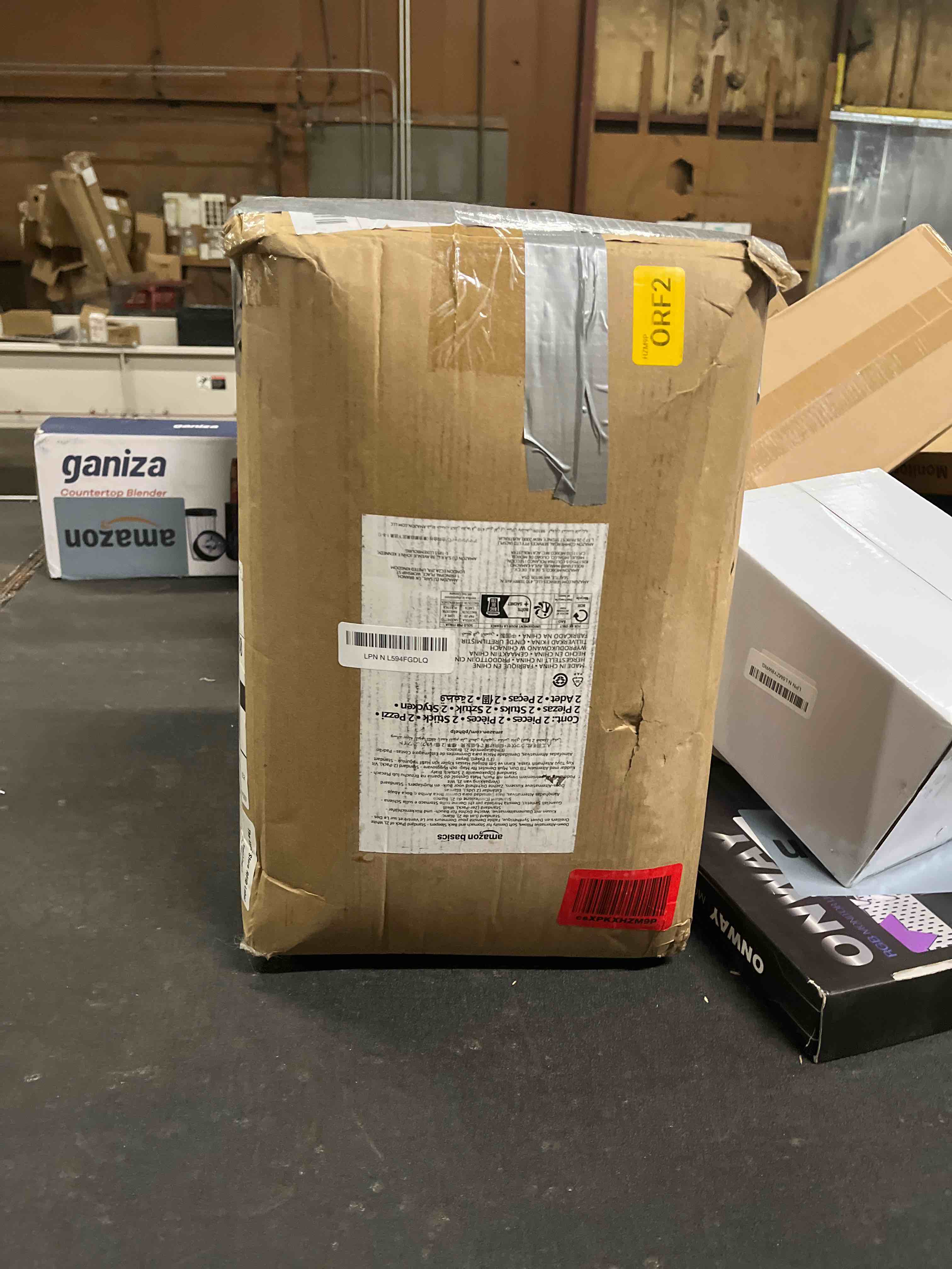 Condition photo showing Good Condition for Amazon Basics Down Alternative Pillows for Stomach and Back Sleepers, Soft Density, Standard, Pack of 2, White, 26 in L x 20 in W Standard (Pack of 2) Soft