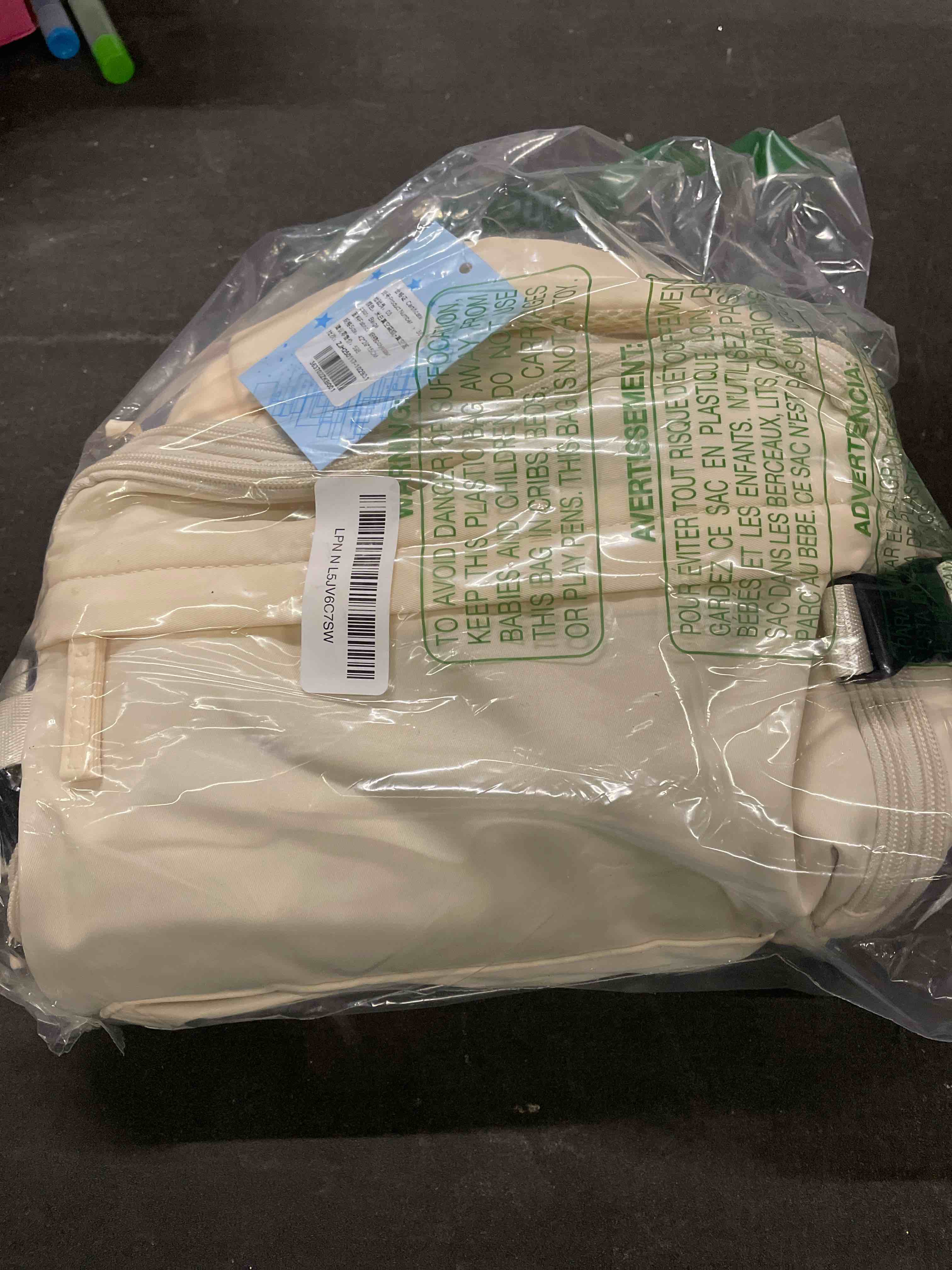 Condition photo showing Good Condition for winspansy Small Travel Backpack Storage Vacuum Compression Bags with Pump for Travel Storage Carry on Business Day Vacpack Backpack for Women Men with Vacuum College Bag Beige A2-beige 42*29*15CM