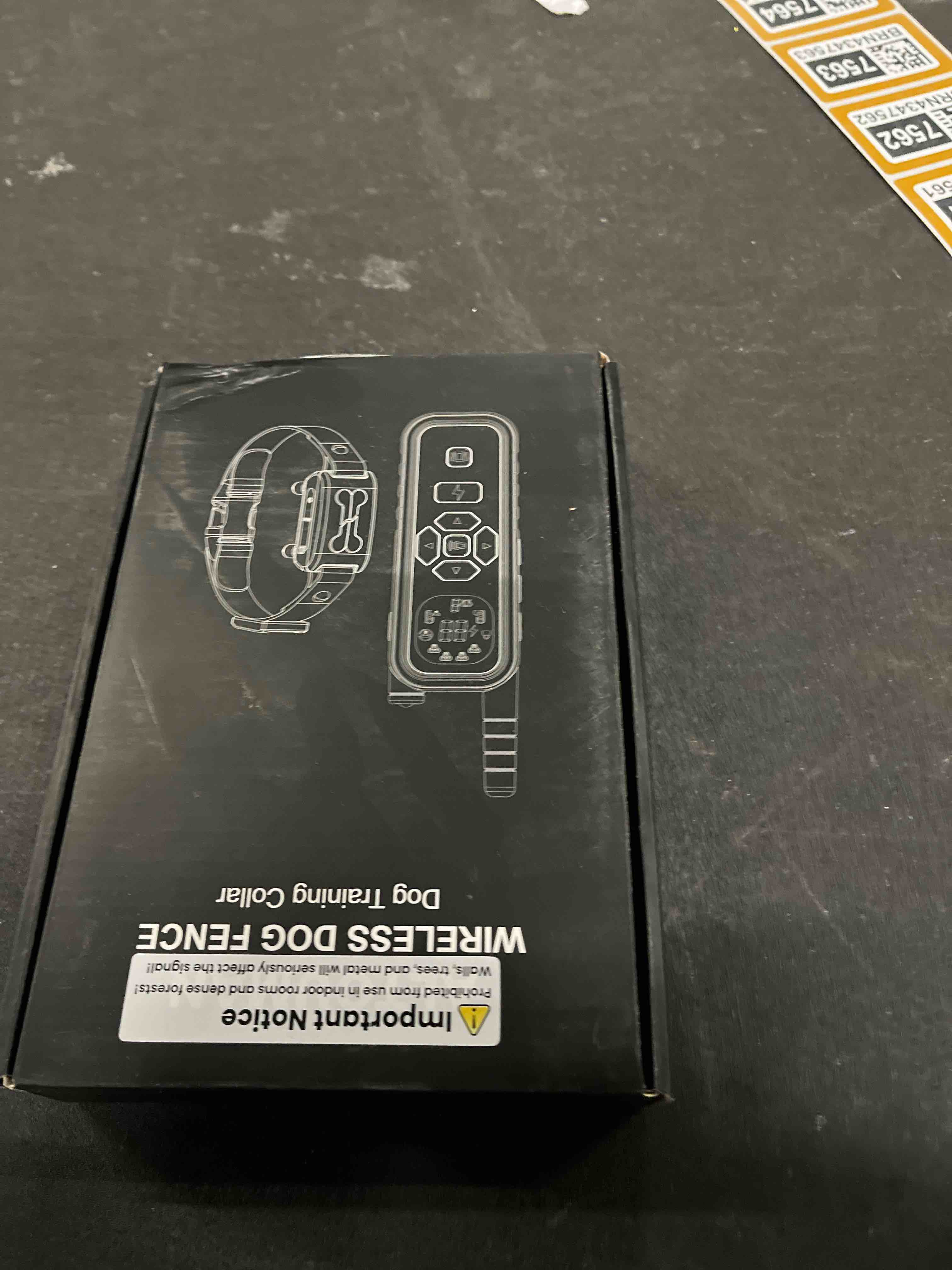 Condition photo showing As Is for RunFence Wireless Dog Fence, Electric Fence for Dogs,Training Collar with Remote Control 3800FT Range, Portable Dog Perimeter Collar with 3 Training Mode Flash Light & Waterproof Matte Black 2 Pack