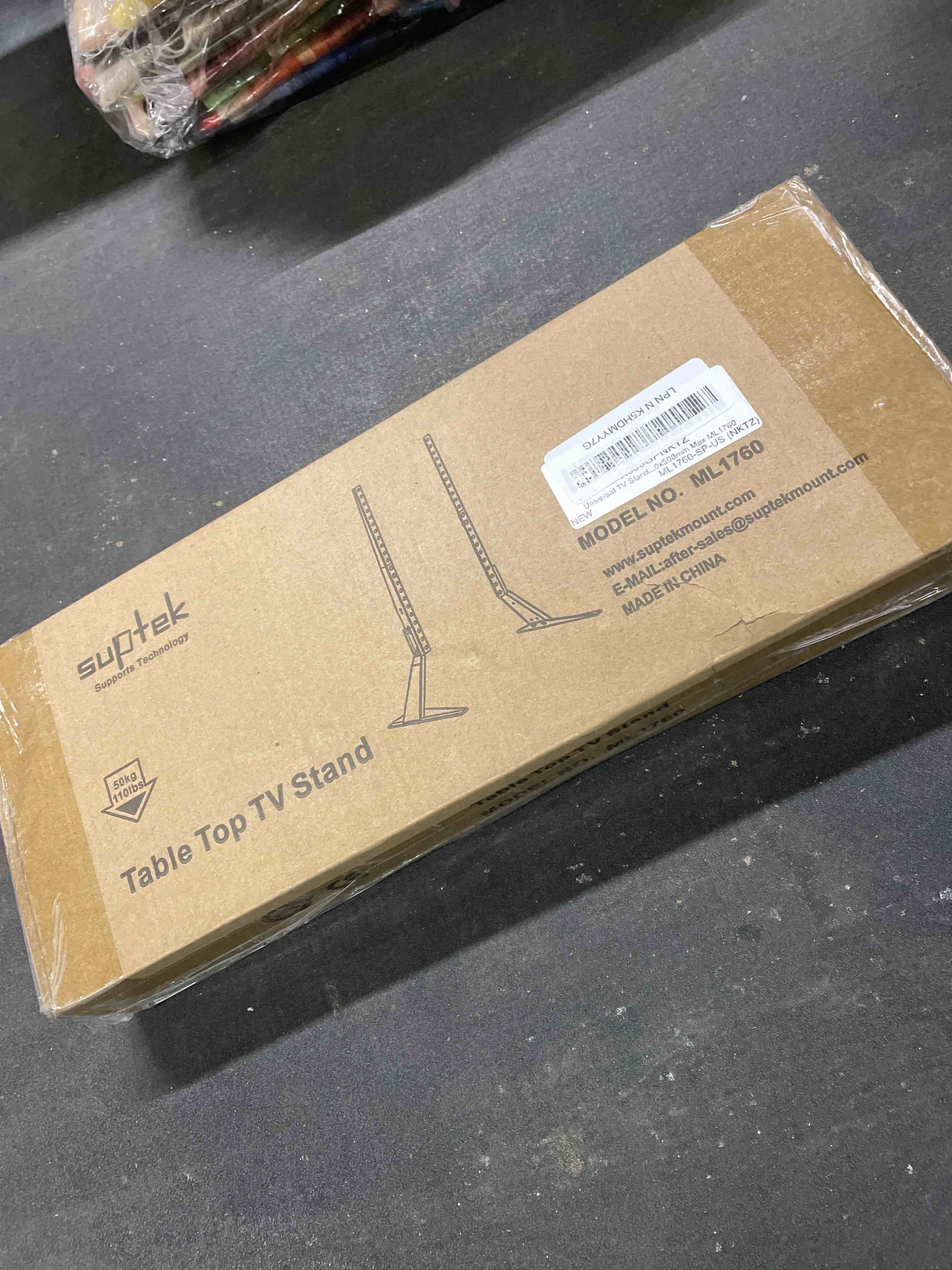 Condition photo showing Good Condition for Universal TV Stand, Metal TV Legs for 20-65 inch LCD/LED/OLED/Plasma Flat&Curved Screen TV Height Adjustment with VESA 75x75mm to 800x500mm Max ML1760 Black