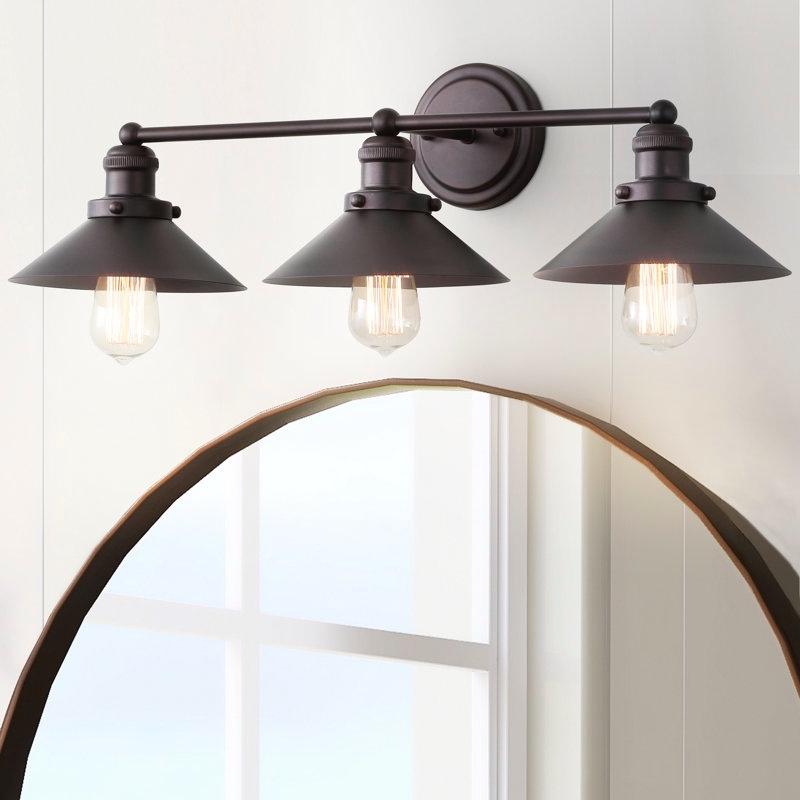 bagatelle industrial farmhouse metal vanity light