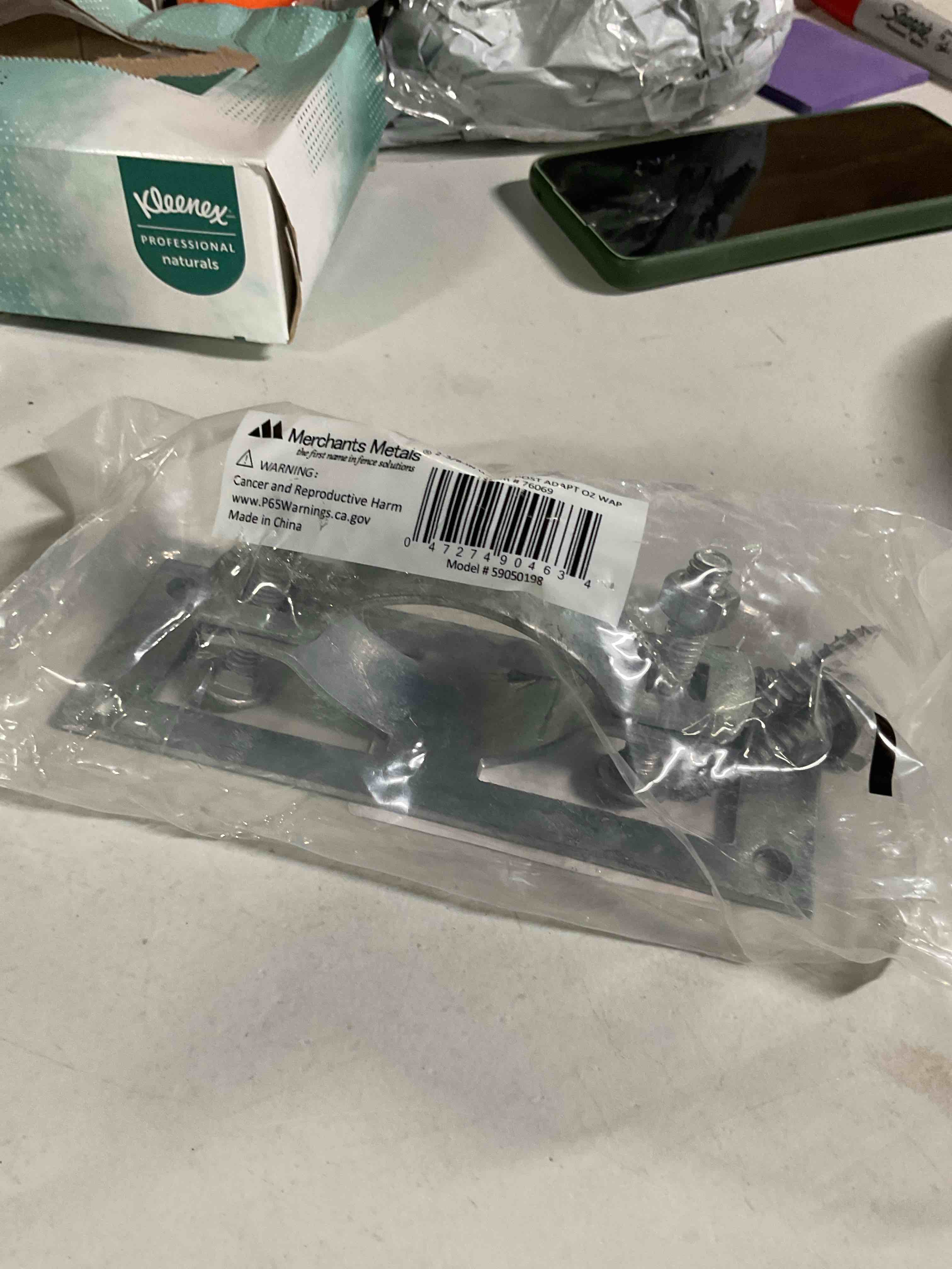 Condition photo showing Good Condition for Galvanized Wood Fence Adaptor