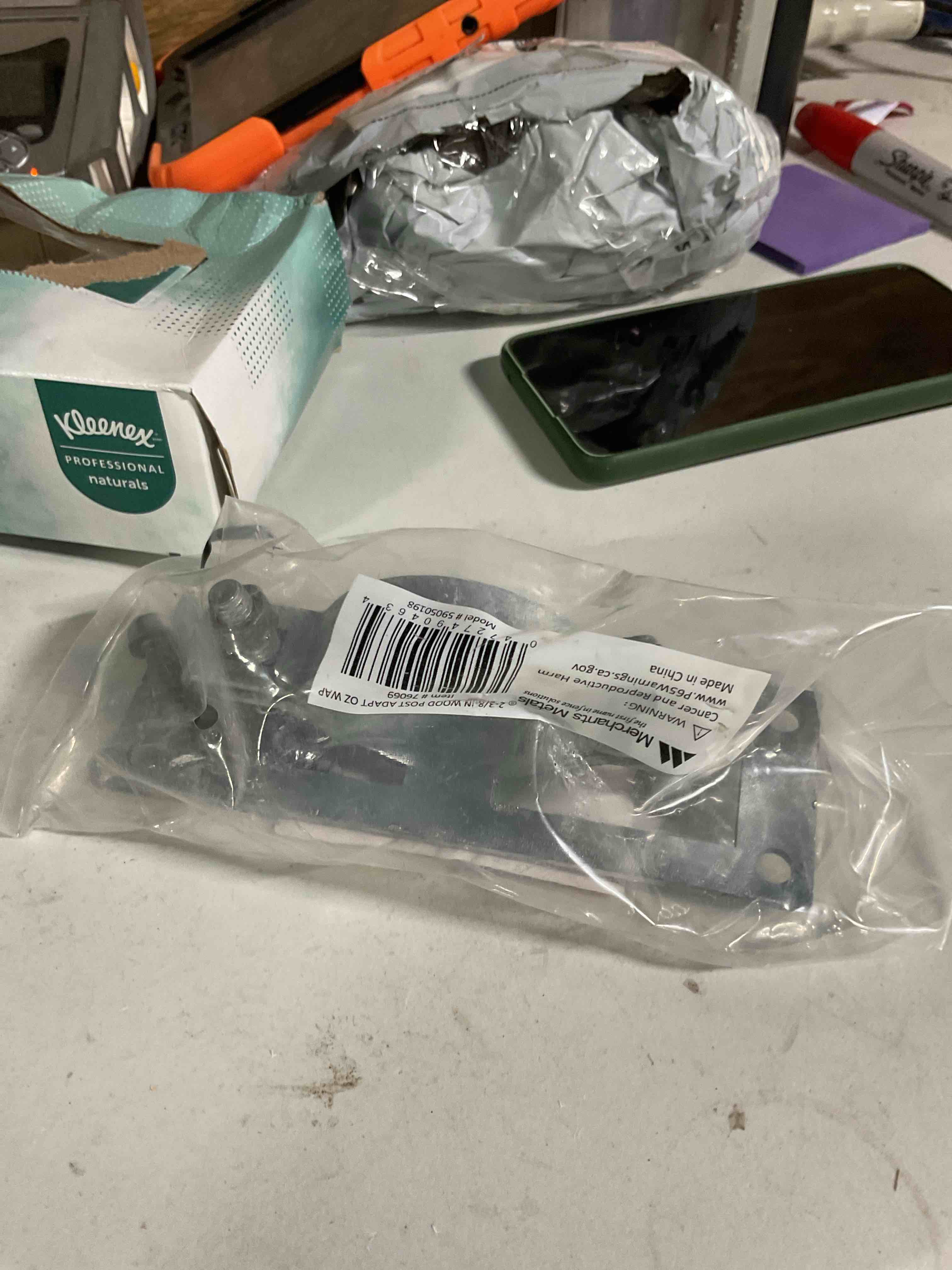 Condition photo showing Good Condition for Galvanized Wood Fence Adaptor